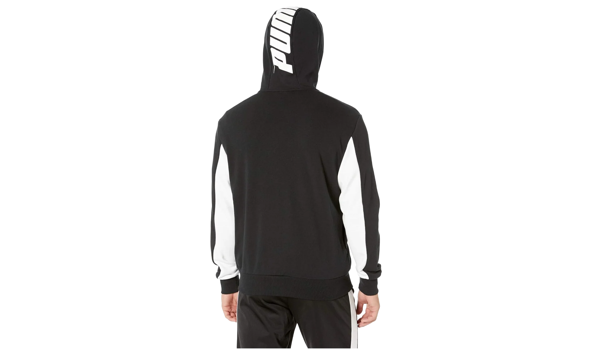 Rebel Hooded Track Jacket "Cotton Black" 854200 01 - Image 2