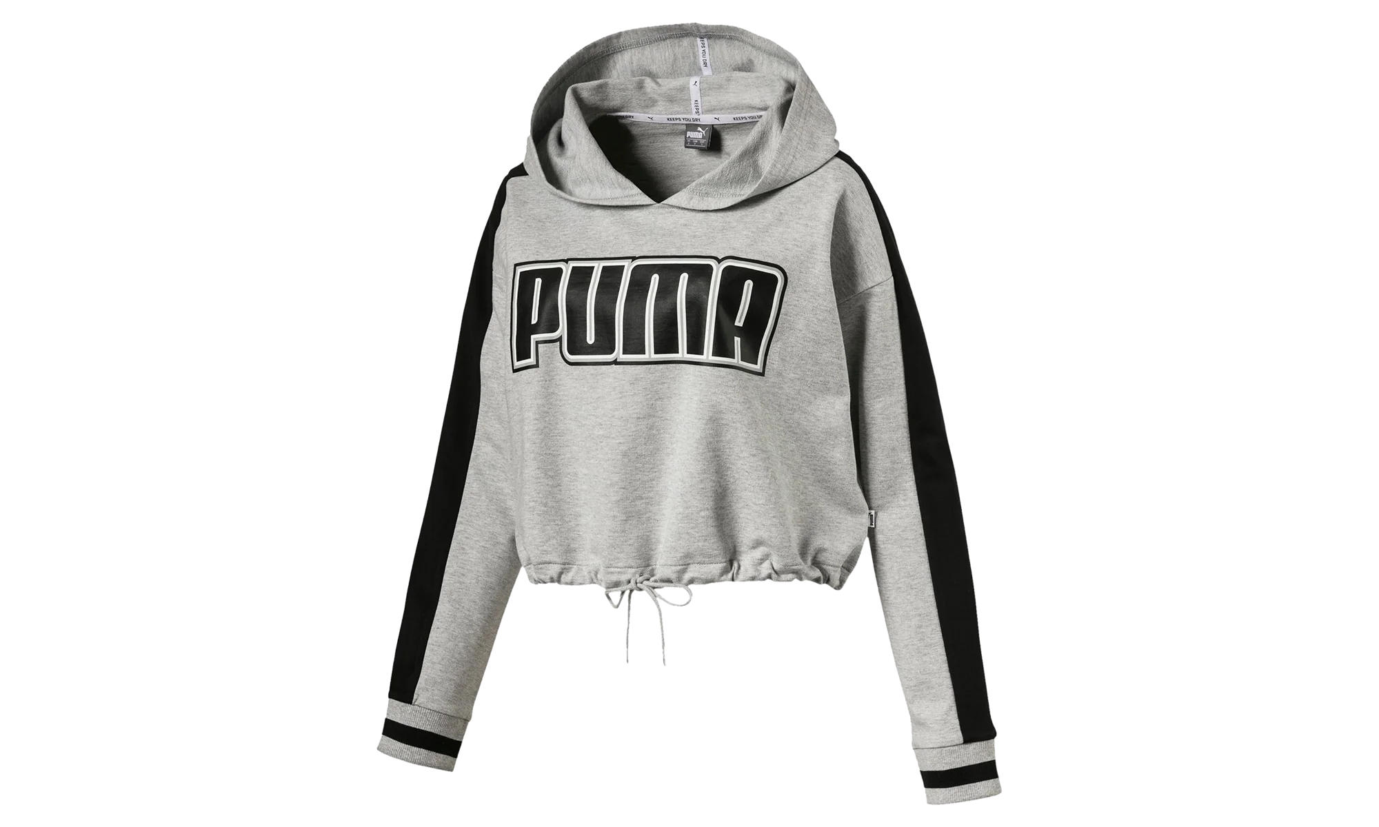 REBEL RELOAD CROPPED HOODIE WMNS "Light Gray Heather" 579535 04