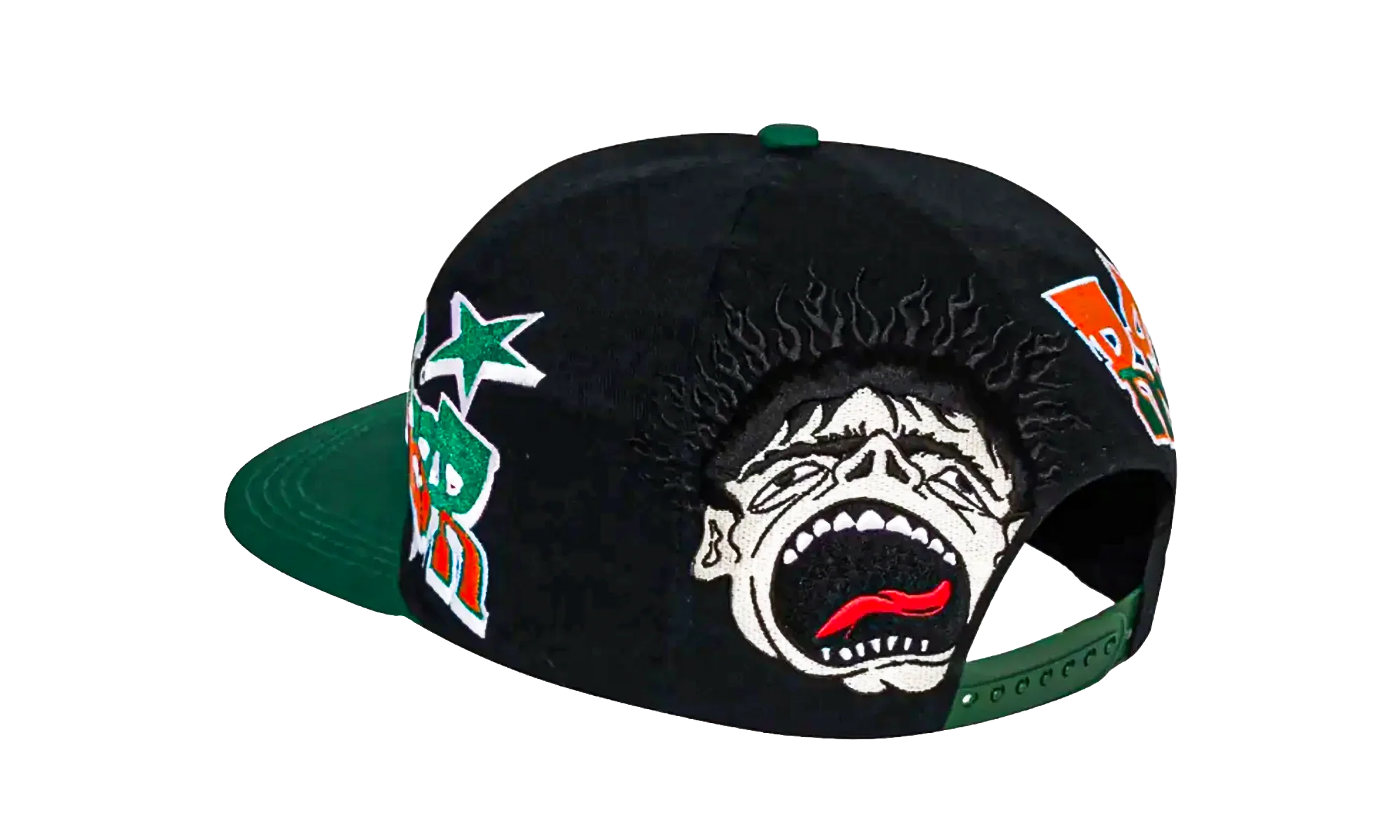 Records Snapback Hat "Green / Black" HSR146 - Image 2