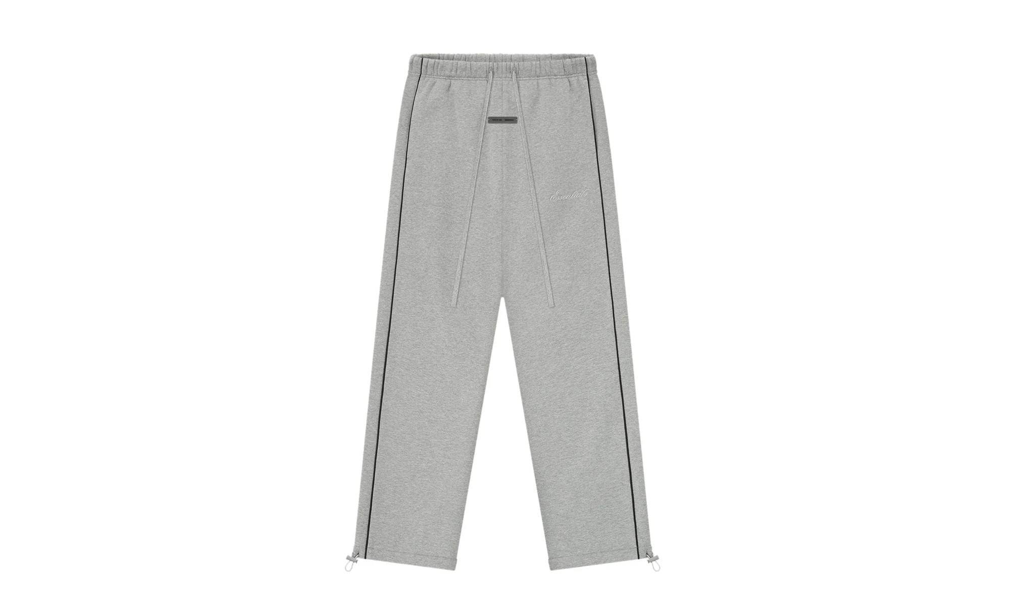 Relaxed Fleece Sweatpant With Piping "Concrete Heather / Black" 130SP258065F