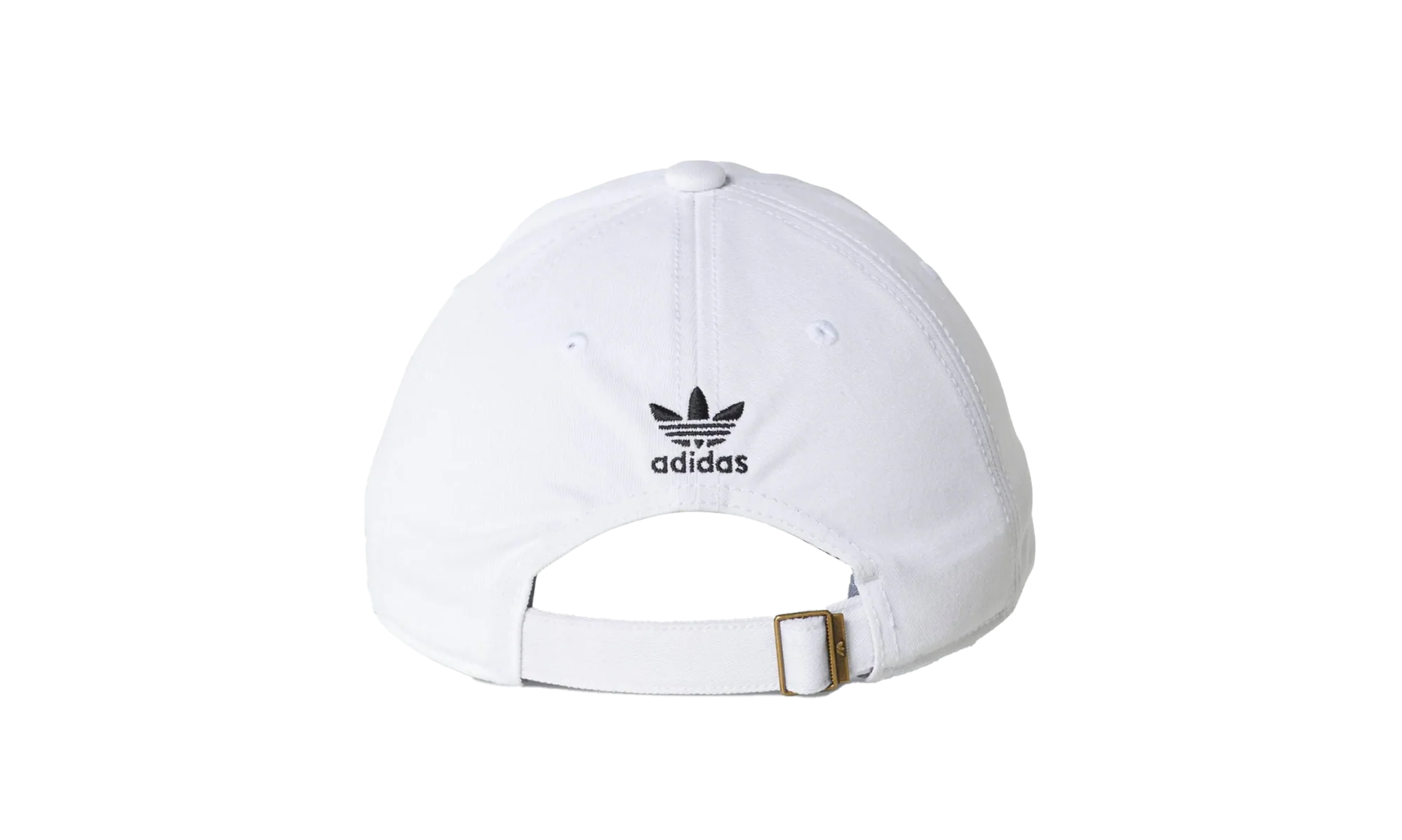 Relaxed Strap-Back Hat "White / Black" BH7135 - Image 2