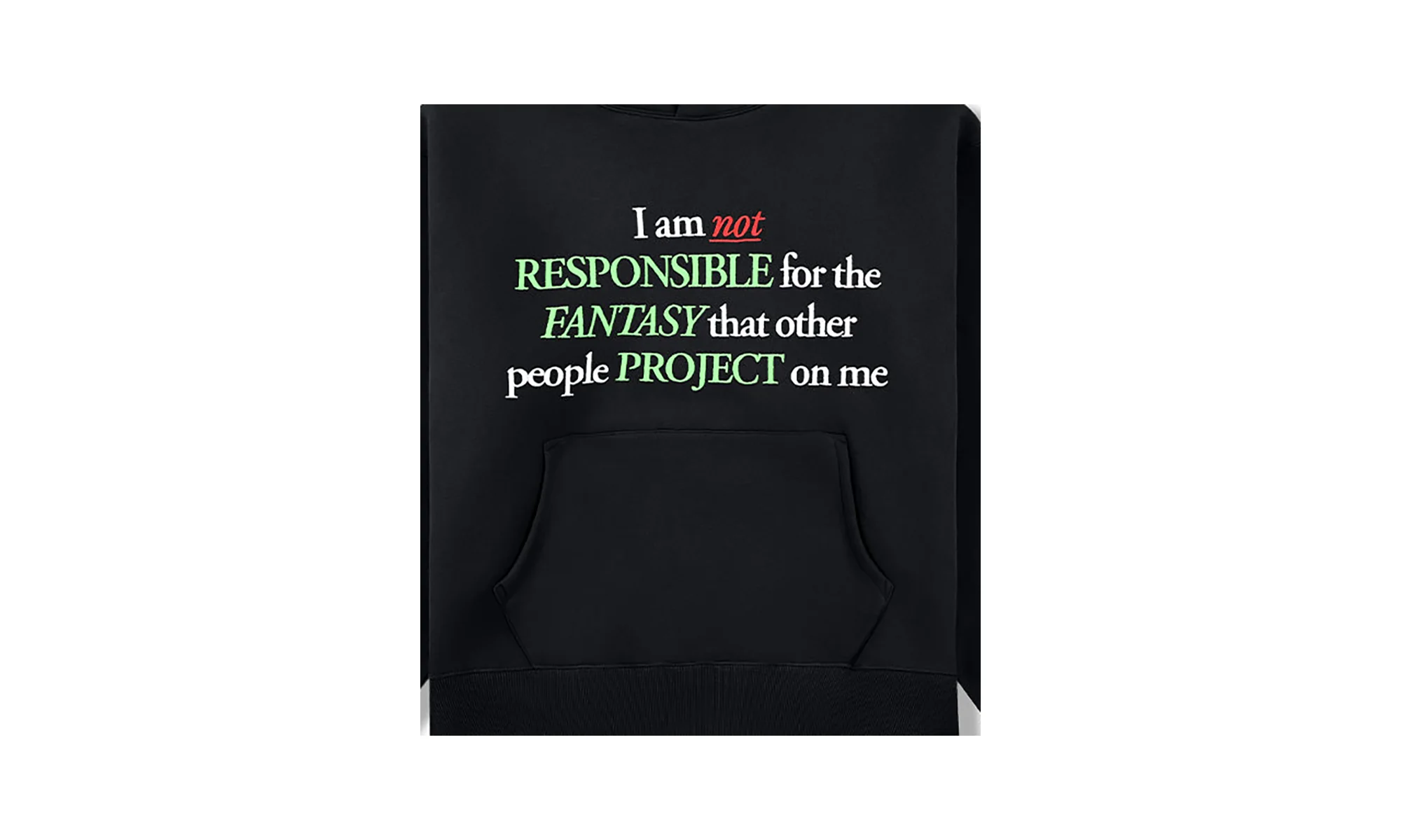 Responsible Pullover Hoodie "Black" P25W037-BLK - Image 2
