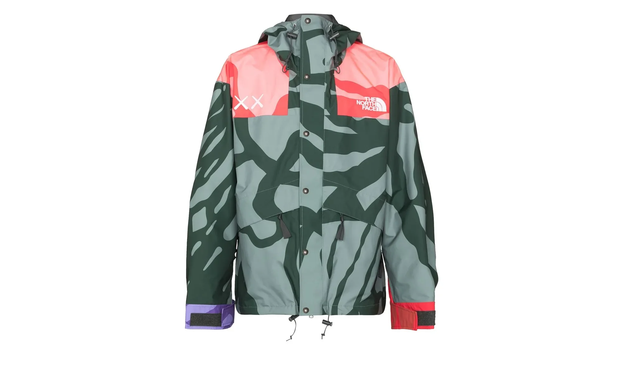 Retro 1986 Mountain Jacket "KAWS - Balsam Green 86 Print" NF0A7WLW75Y1