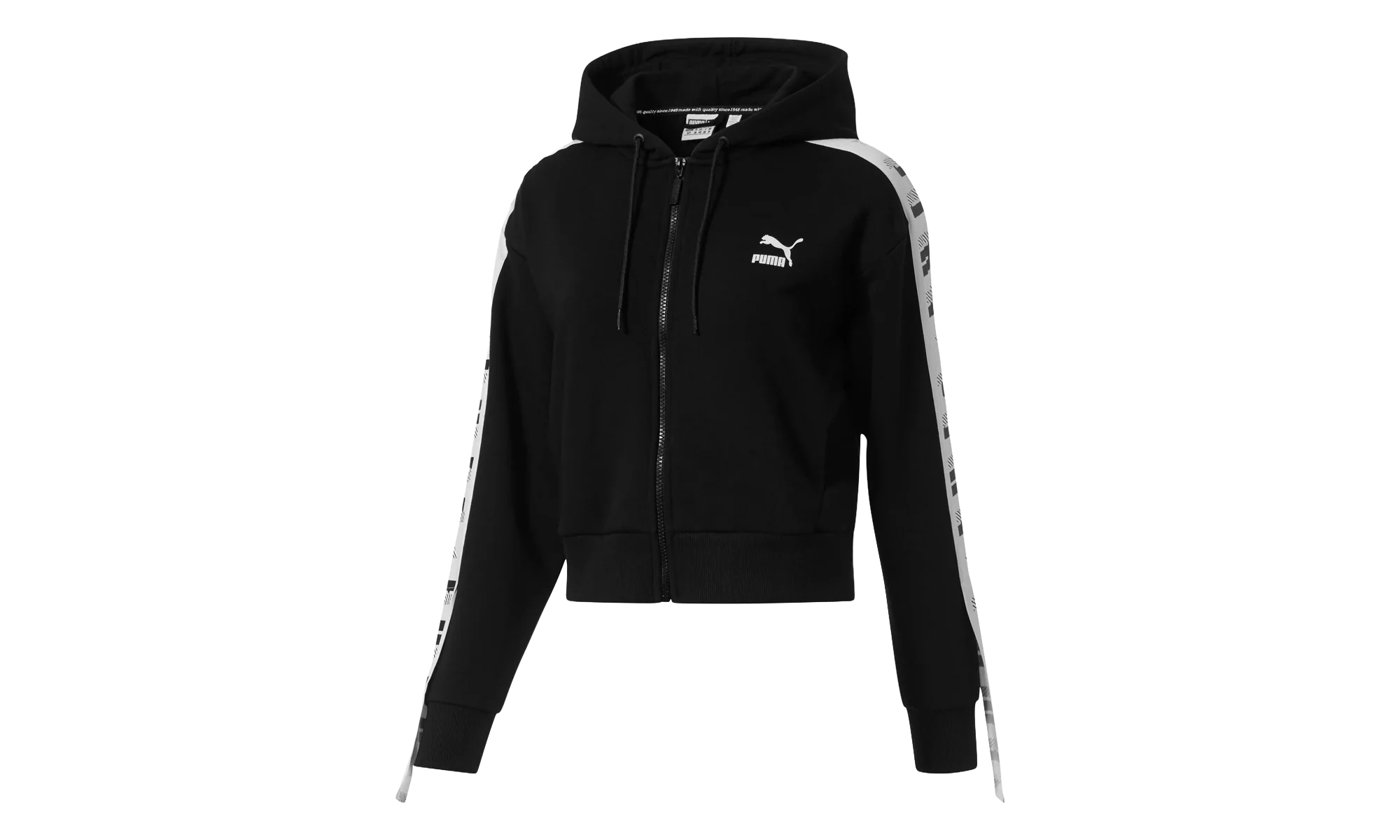 Revolt Full Zip Terry HOODIE WMNS "Cotton Black" 578594 01