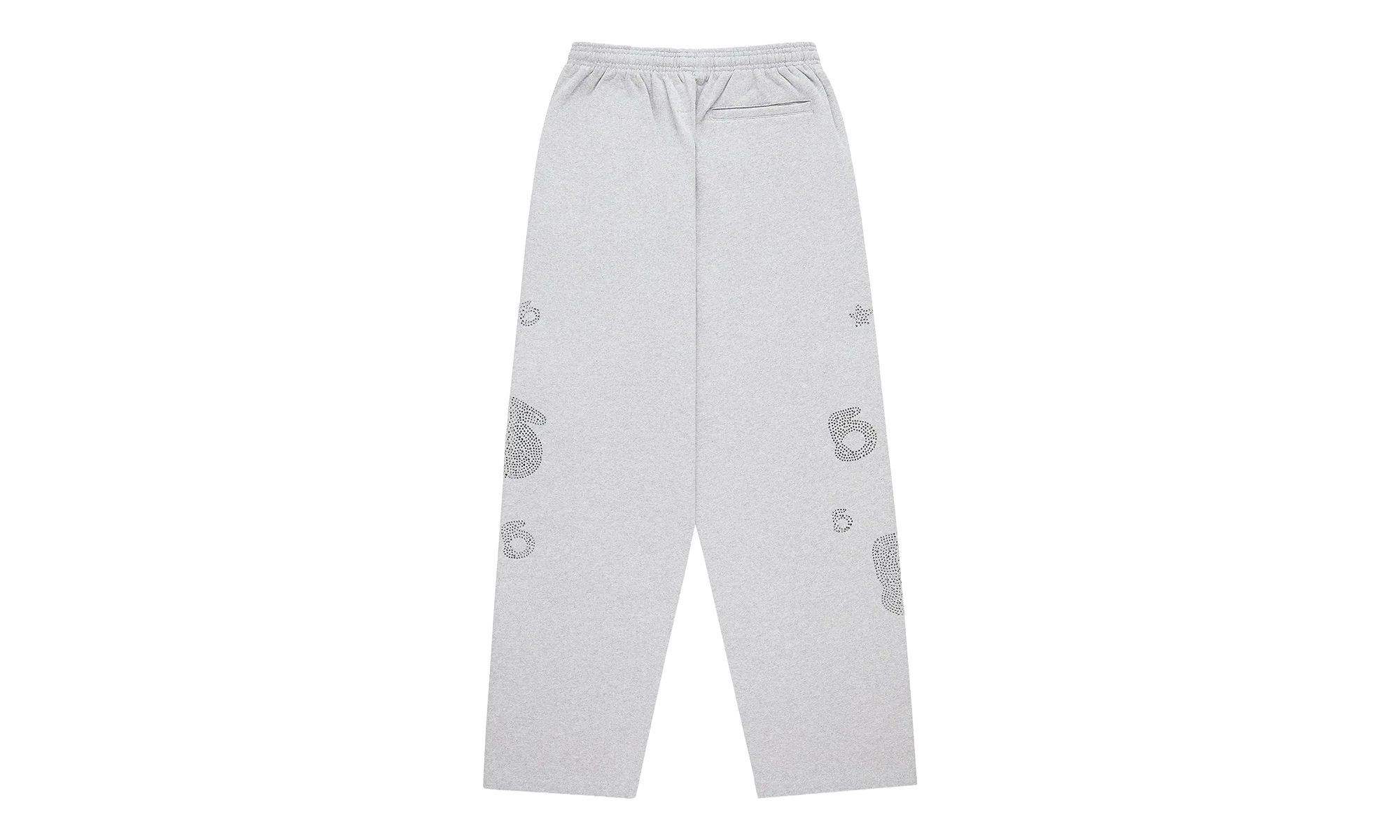Rhinestone Beluga V2 Wide Leg Sweatpants "Heather Grey" SP5der310 - Image 2