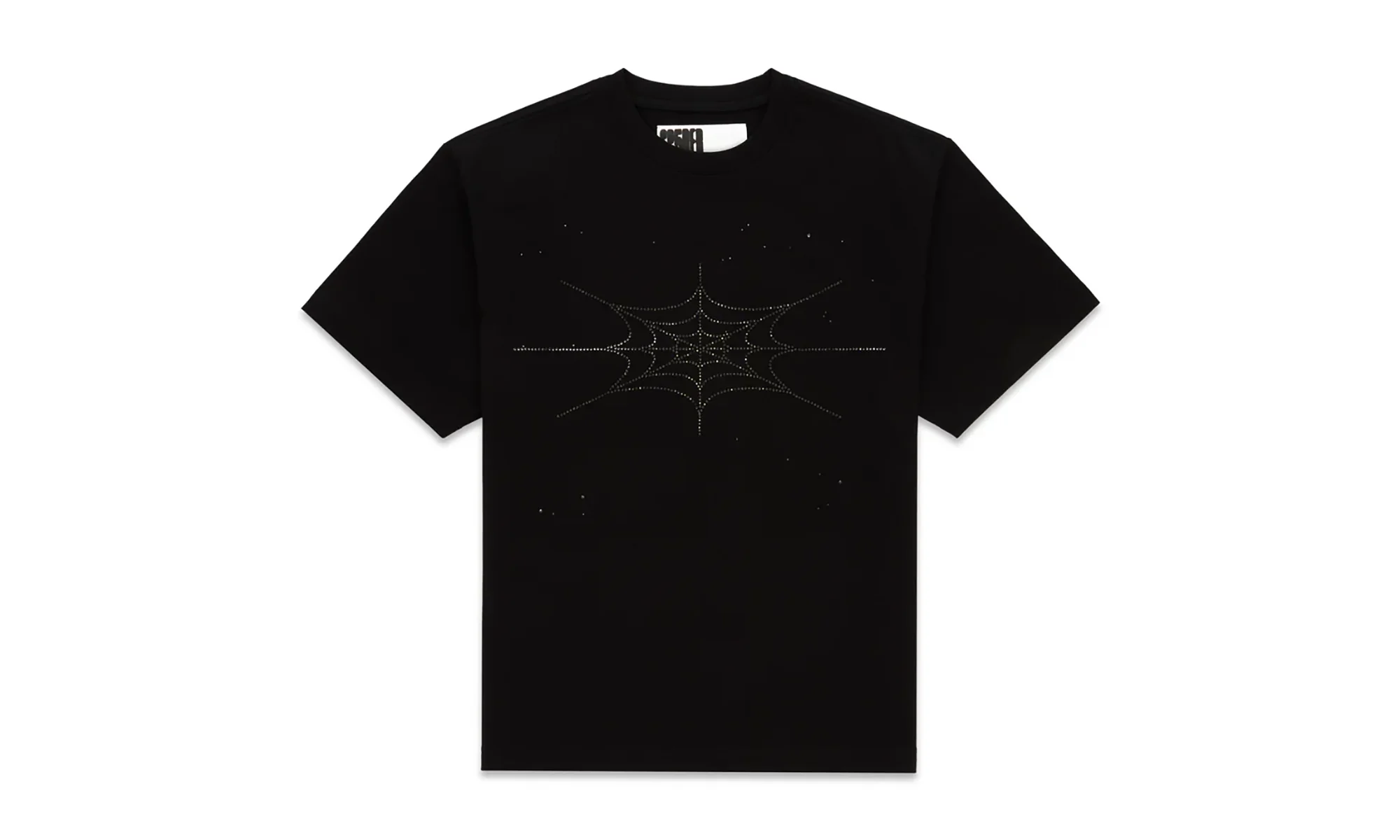 Rhinestone Silk SS Tee "Black" SP5der225