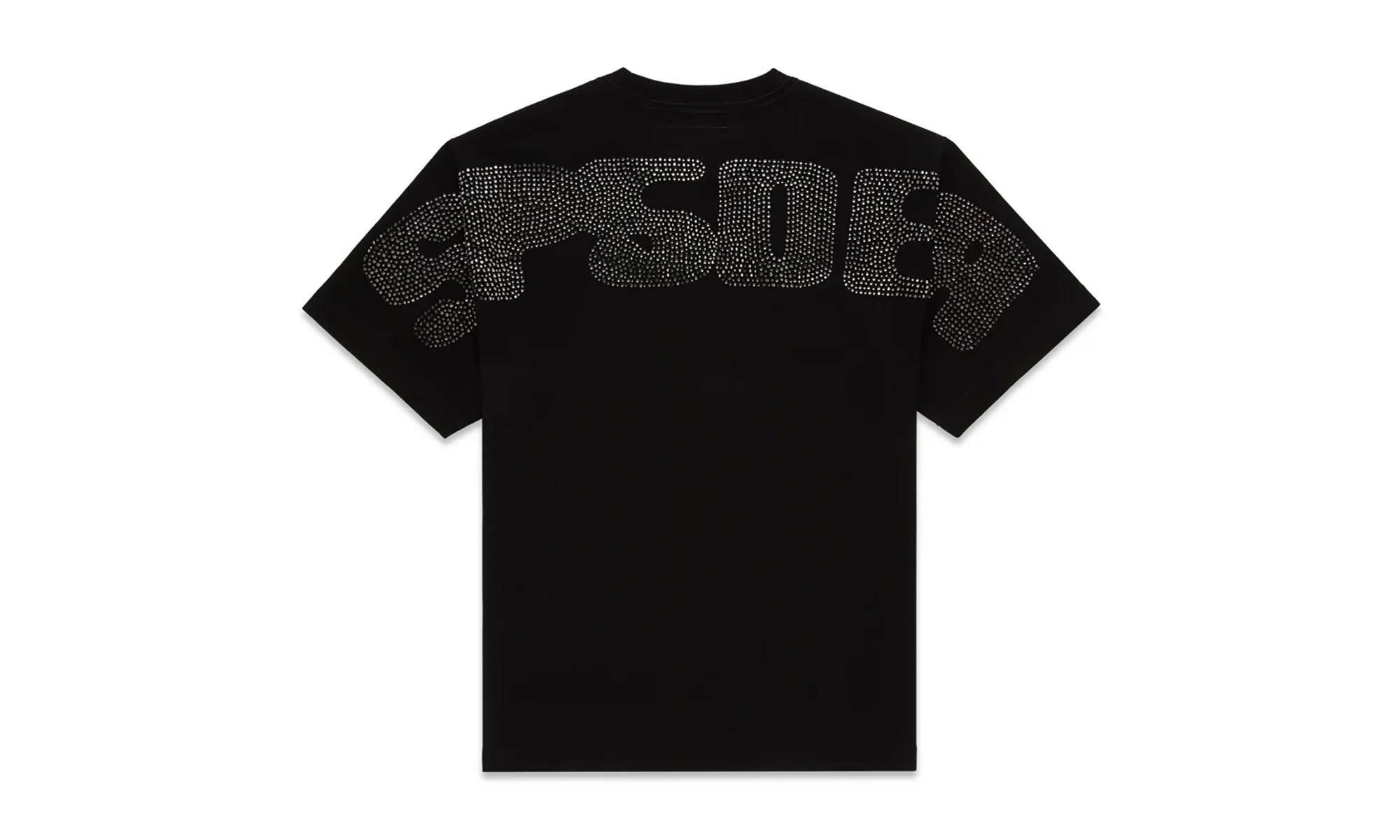 Rhinestone Silk SS Tee "Black" SP5der225 - Image 2