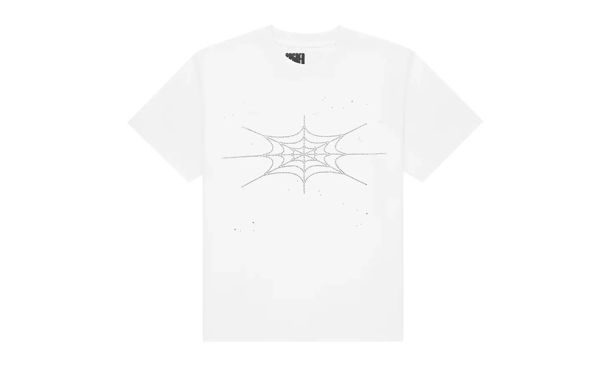 Rhinestone Silk SS Tee "White" SP5der237