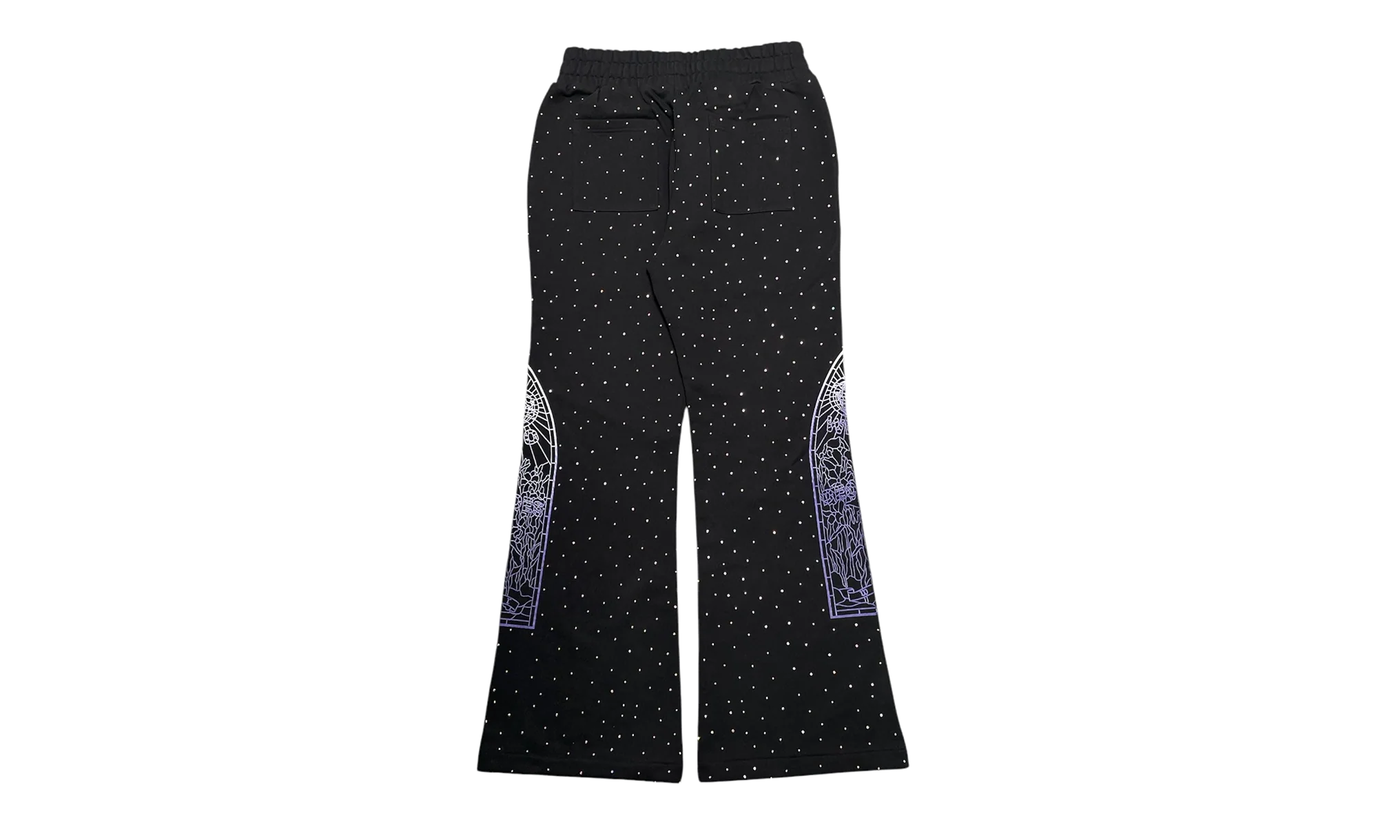 Rhinestone Sweatpants "Black" WDWBMBRSC - Image 2