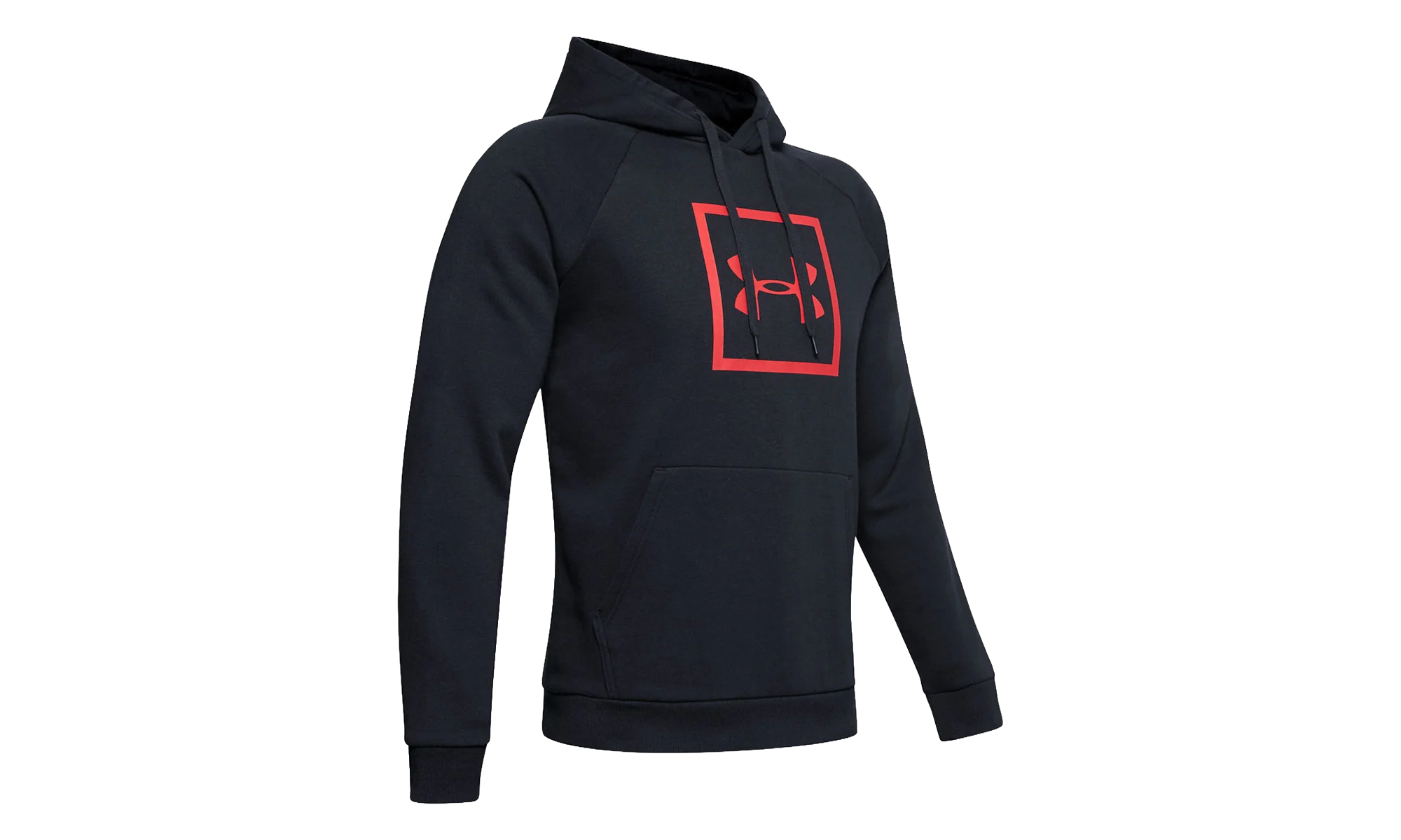 Rival Fleece Box Logo Hoodie "Black / Martian Red" 1329745 002 - Image 3
