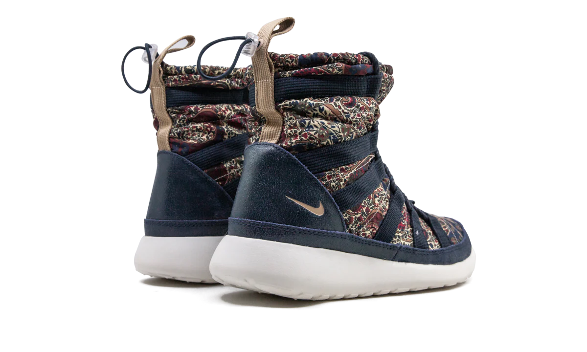 Roshe Run Hi Sneakerboot QS WMNS "Liberty of London Armory Navy" 633519 402 - Image 3