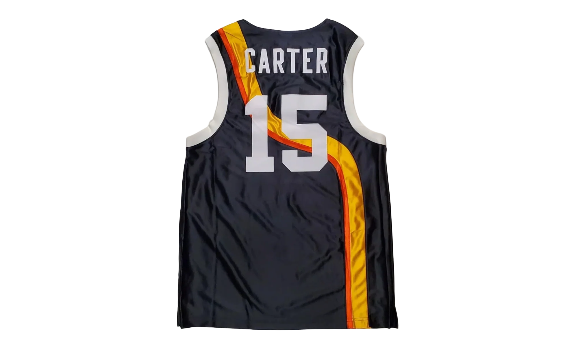 Roswell Rayguns Vince Carter Basketball Jersey "Black / Gold Orange" CV1970 010 - Image 2