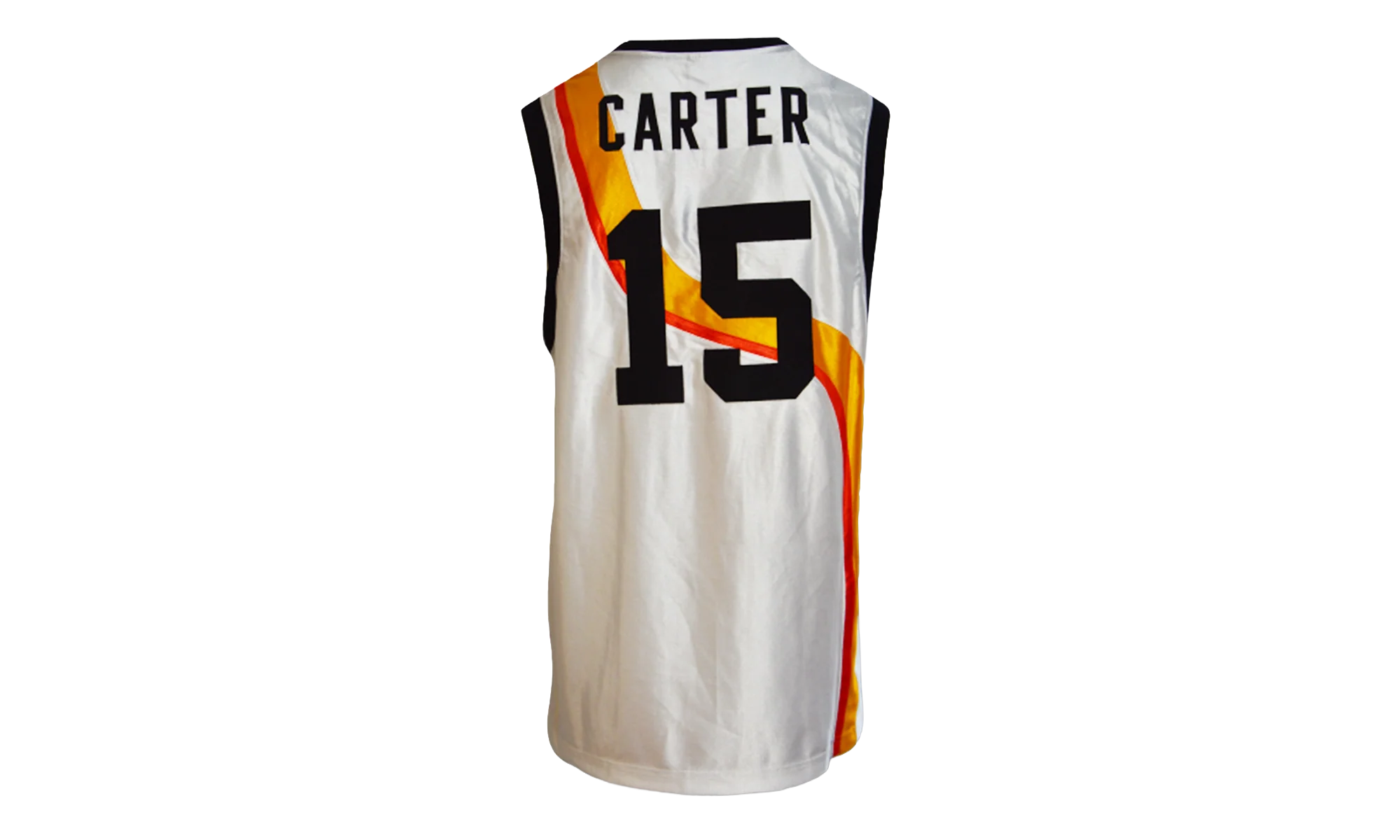 Roswell Rayguns Vince Carter Basketball Jersey "White / Gold Orange" CV1970 100 - Image 2