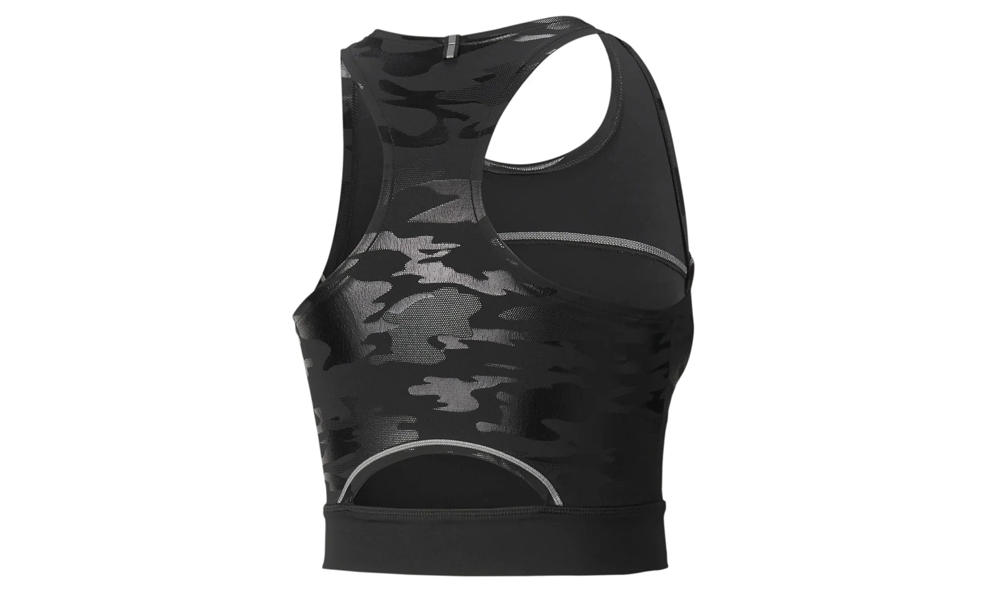 Run High Shine Crop Tank WMNS "Puma Black" 521066 01 - Image 2