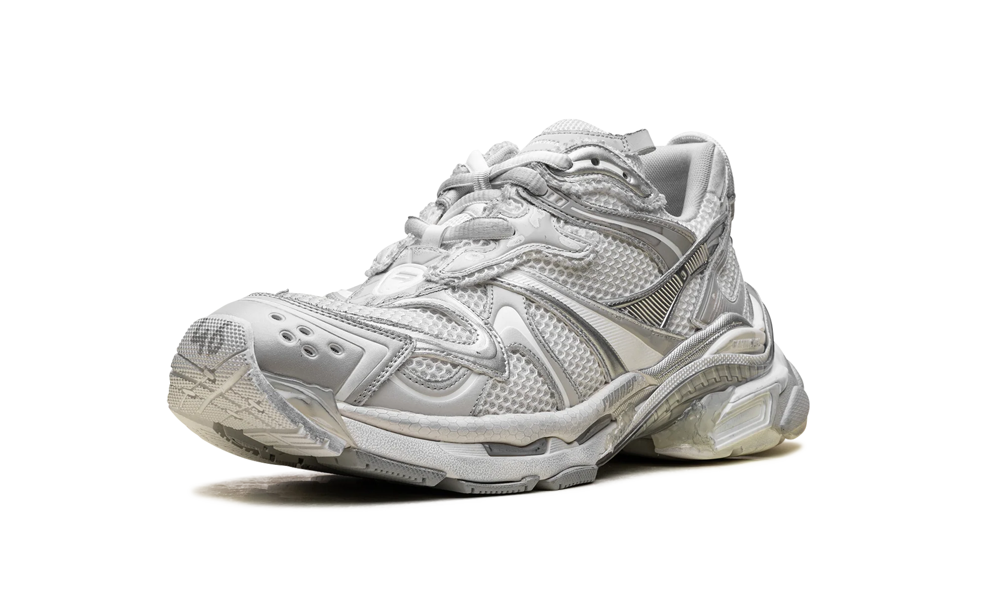 Runner Sneaker "Worn-Out - White Silver" 779066 W3RXP 9110 - Image 4