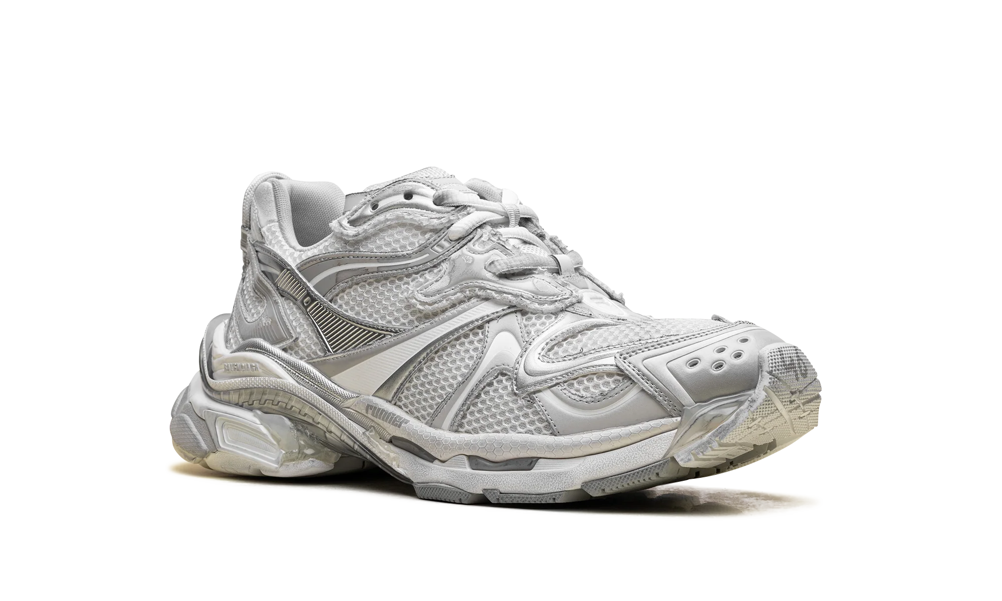 Runner Sneaker "Worn-Out - White Silver" 779066 W3RXP 9110 - Image 7