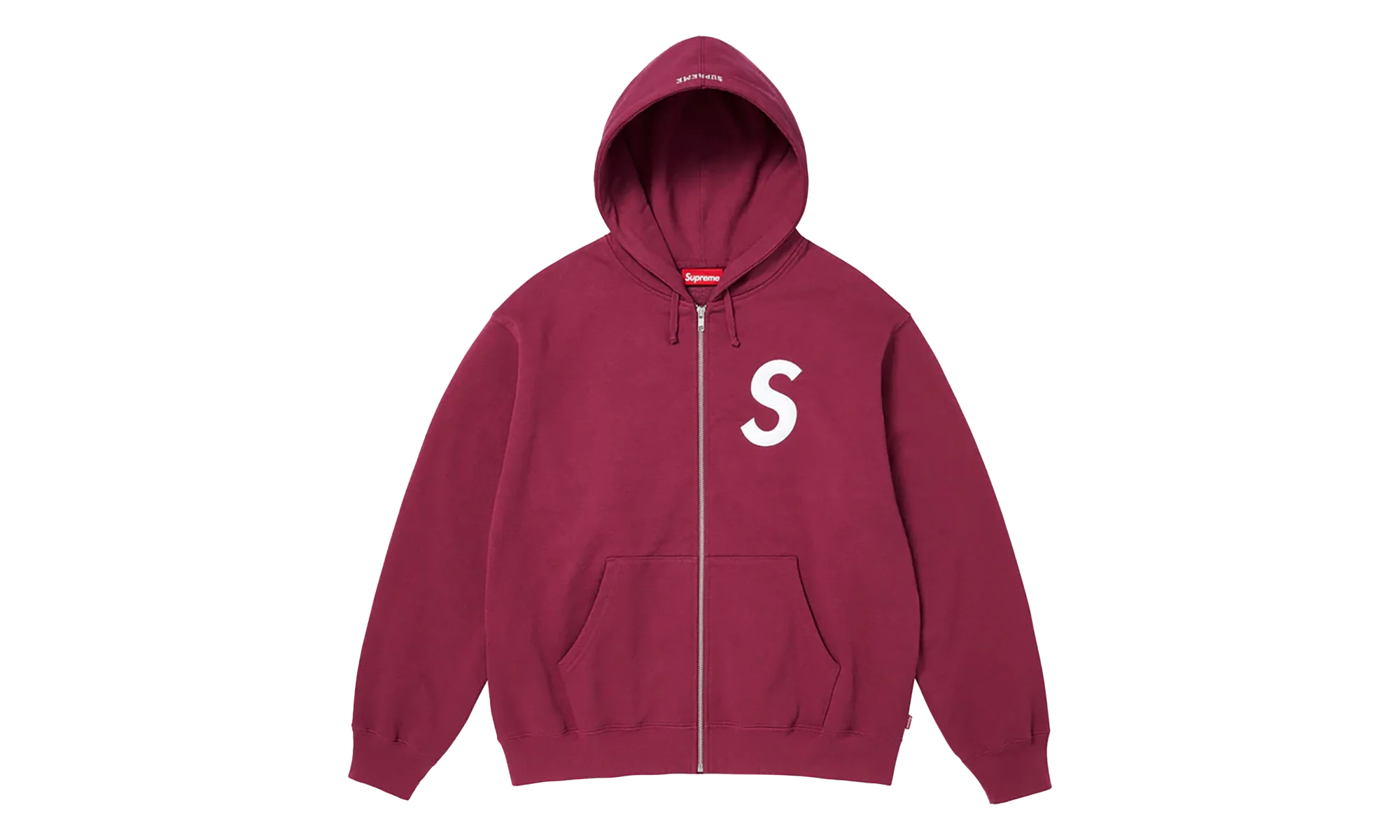 S Logo Zip Up Hooded Sweatshirt "FW25 - Raspberry" SU26307