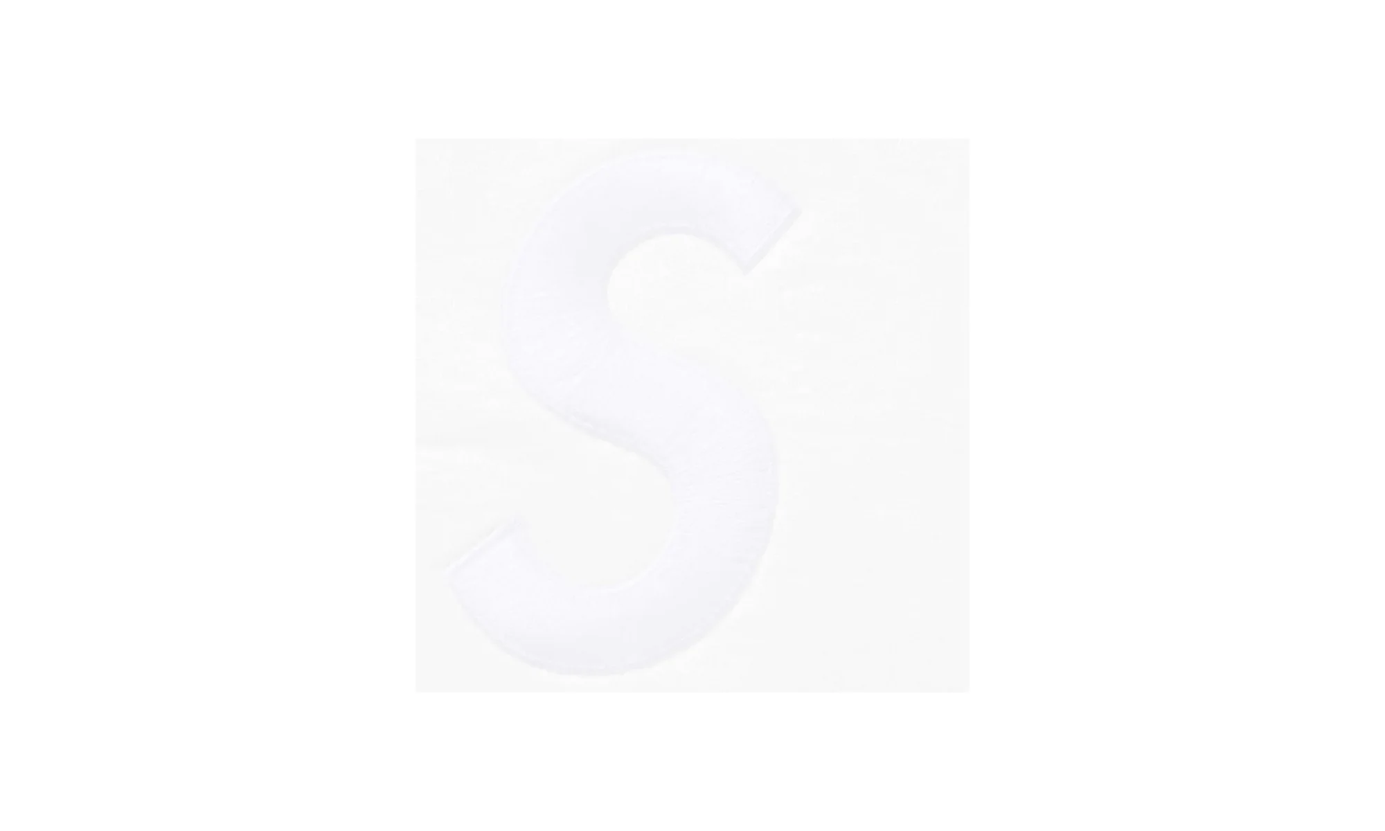 S Logo Zip Up Hooded Sweatshirt "FW25 - White" SU26301 - Image 2