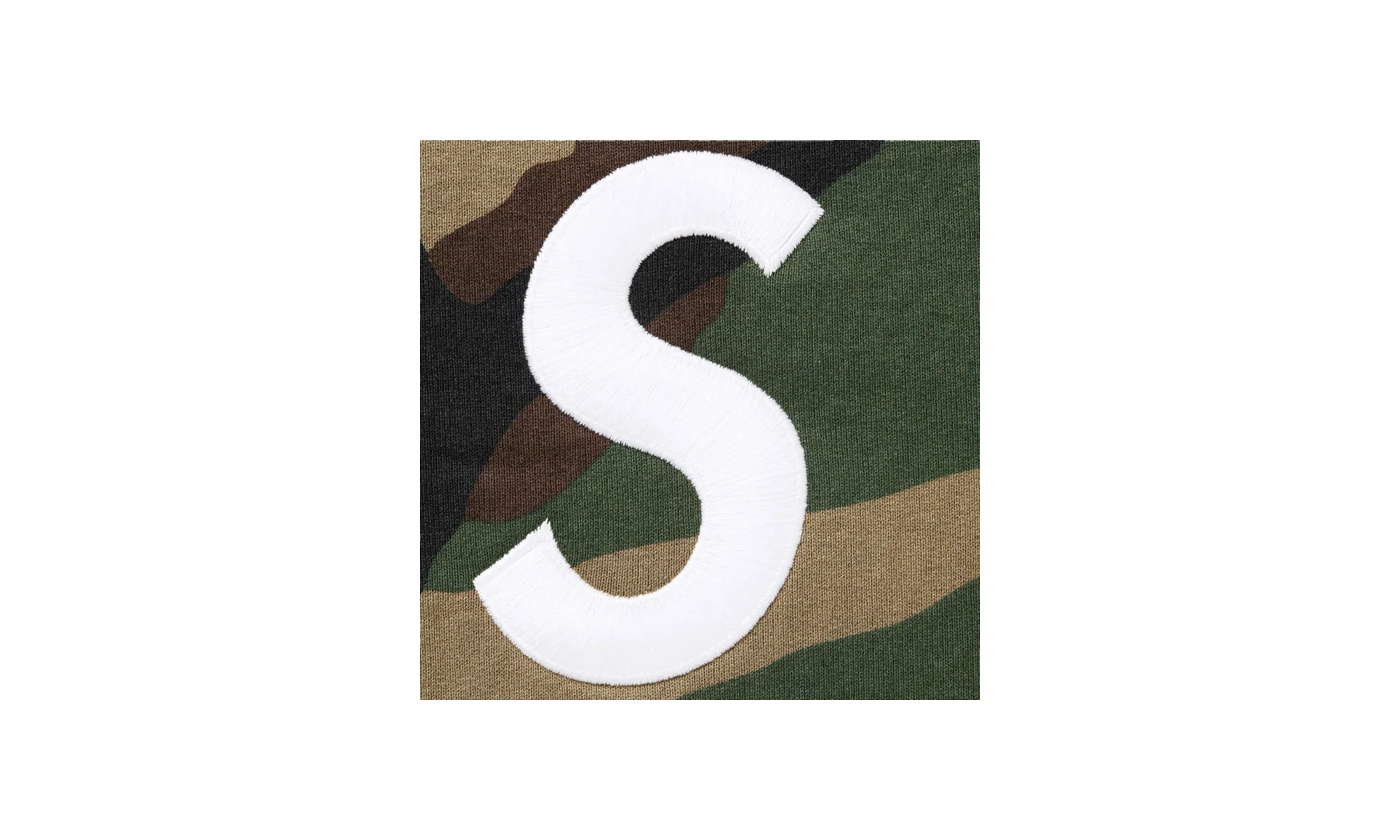 S Logo Zip Up Hooded Sweatshirt "FW25 - Woodland Camo" SU26305 - Image 2