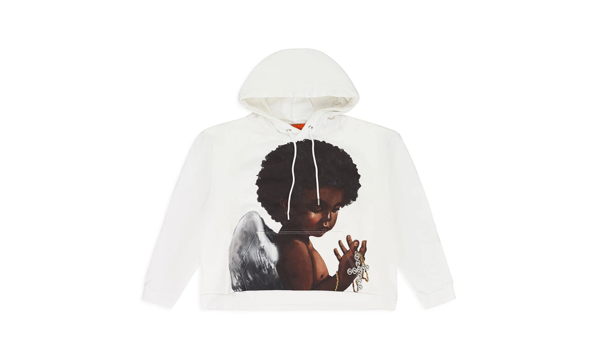 SACRED BEING PULLOVER HOODIE "WHITE" 1111640001