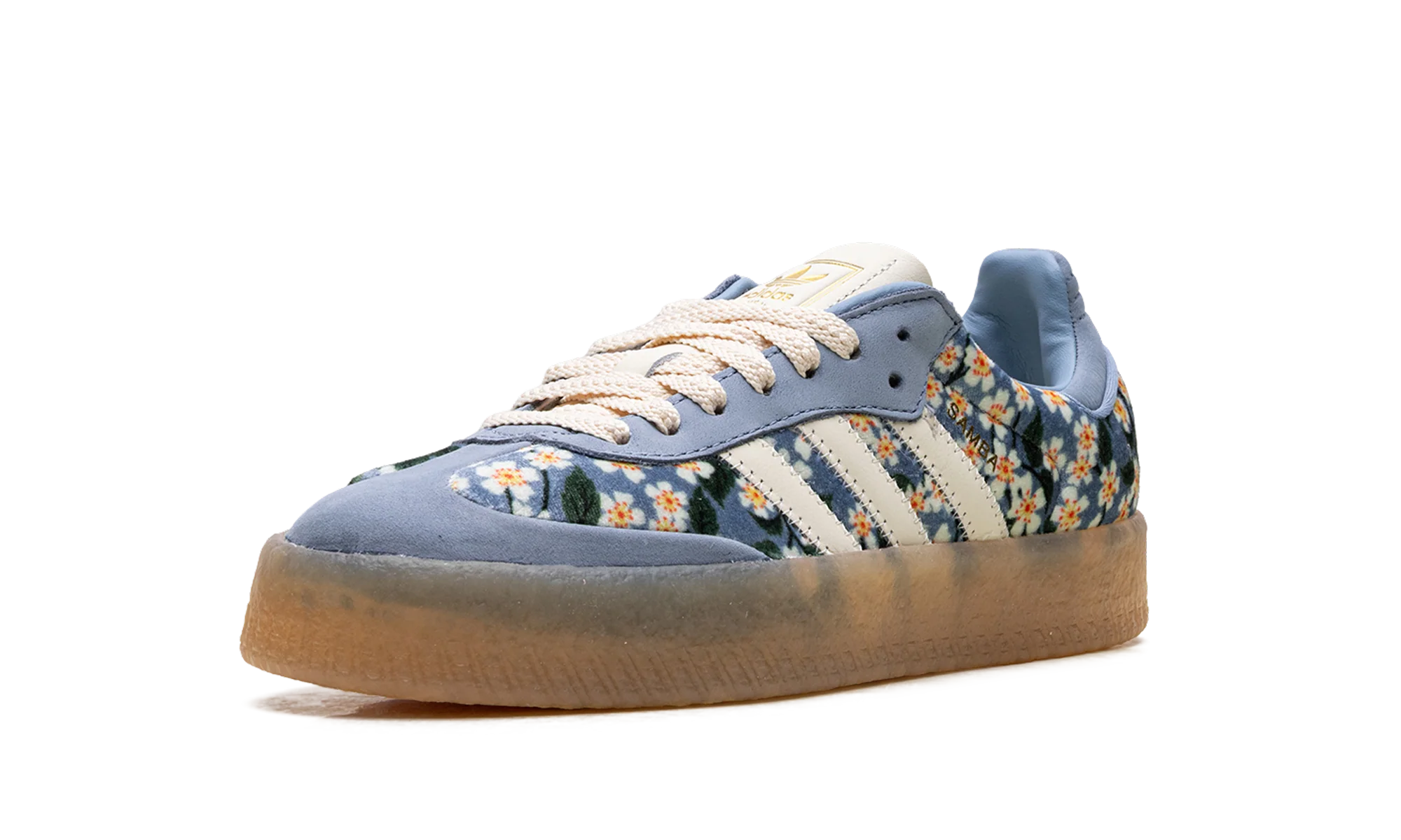 Sambae WMNS "Liberty London Floral Embroidery Blue Cream White" JQ6046 - Image 4