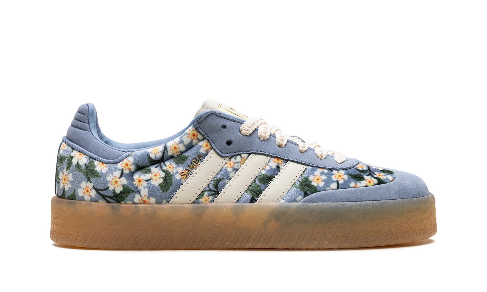 Sambae WMNS "Liberty London Floral Embroidery Blue Cream White" JQ6046 - Image 6