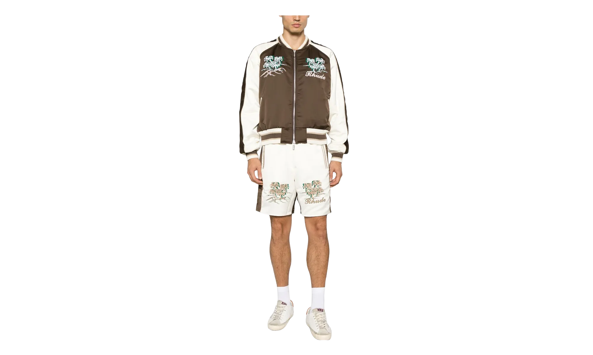 Satin Souvenier Shorts "Beige" RHPF23SH06083686 - Image 2