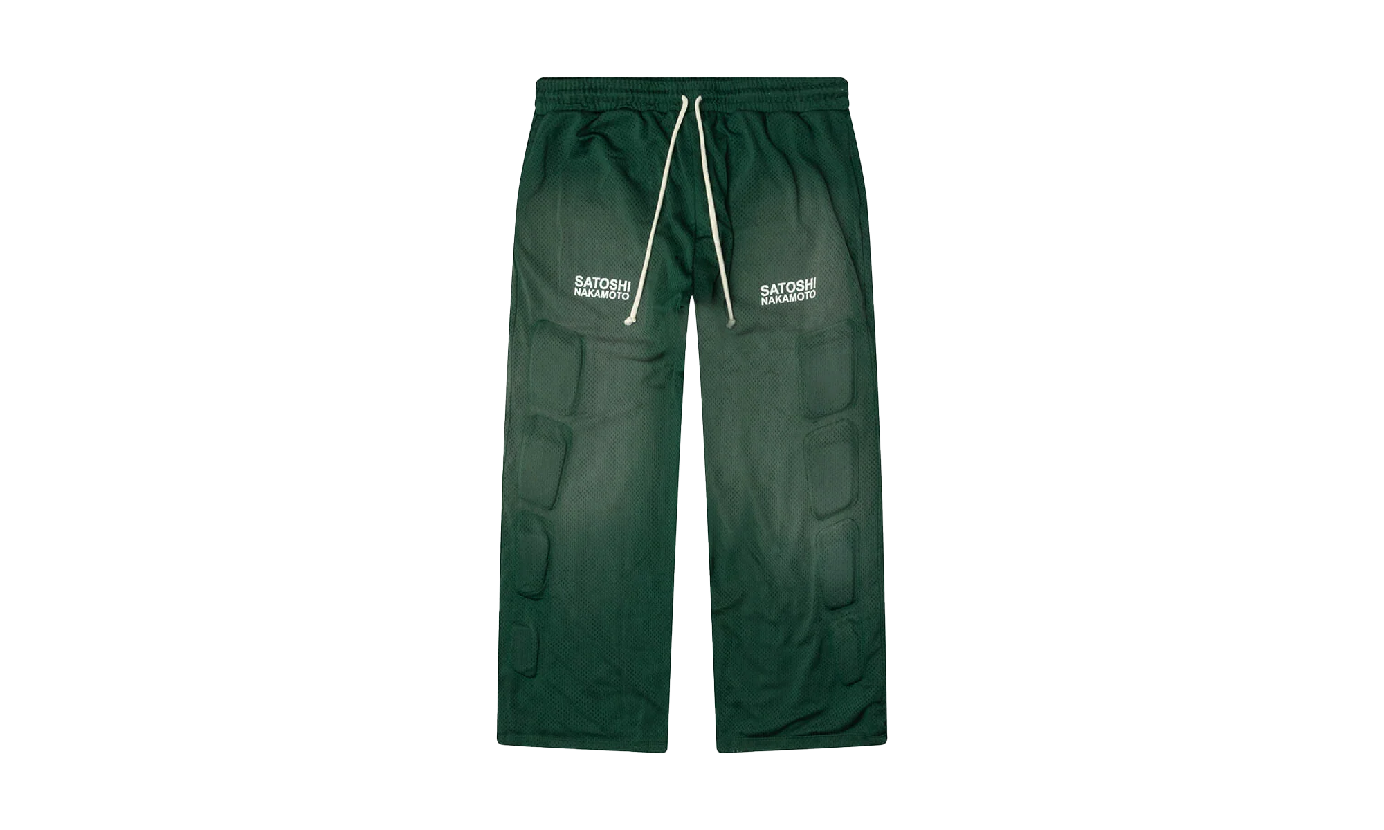 Satoshi Nakamoto Mesh Moto Lounge Pant "Green" FW25PNT006GRN
