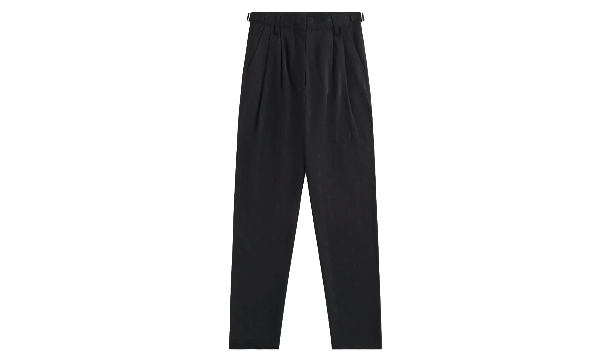Script Logo Aidan Pleated Black Trousers "Black" KITH39 - Image 2