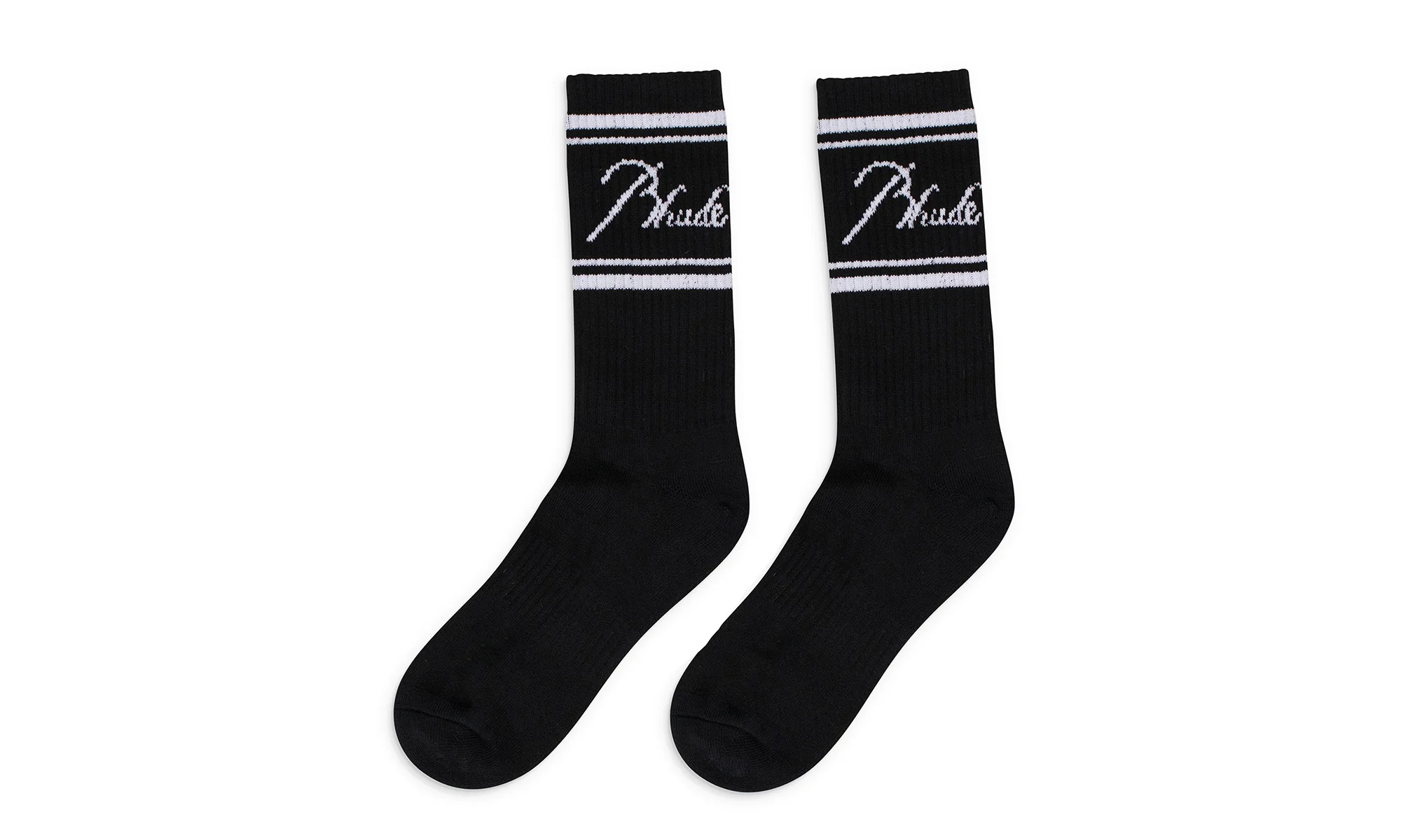 SCRIPT LOGO SOCKS "BLACK/WHITE" RHSS24SO04616119 BLW - Image 2