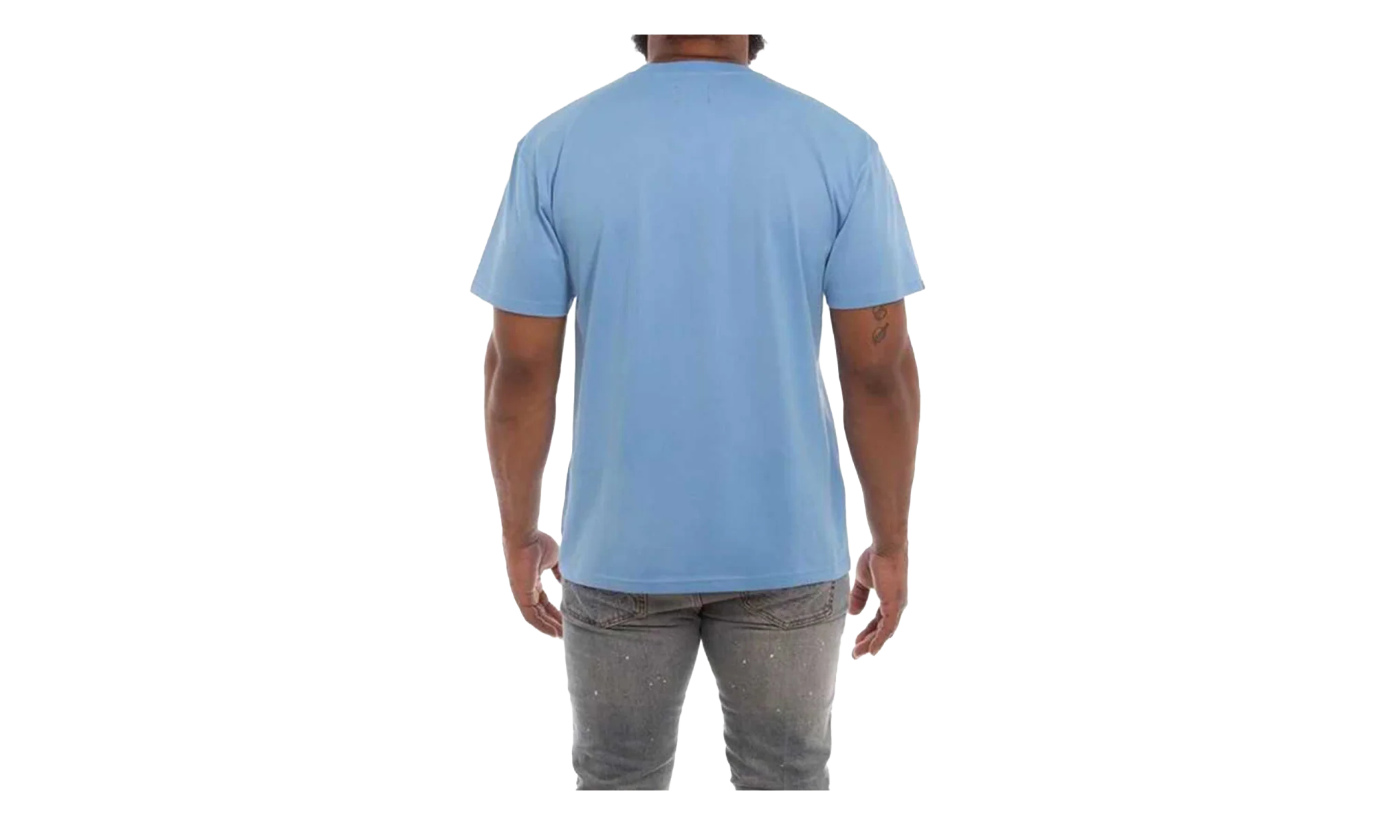 Script Short Sleeve T-Shirt "Blue" 851 2308 LBB - Image 2