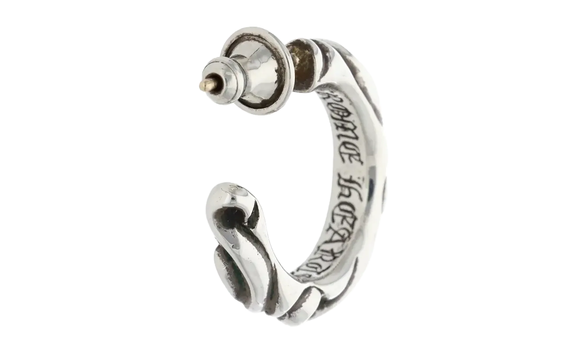 Scroll Hoop Earring "Silver" CHRM0805 - Image 2