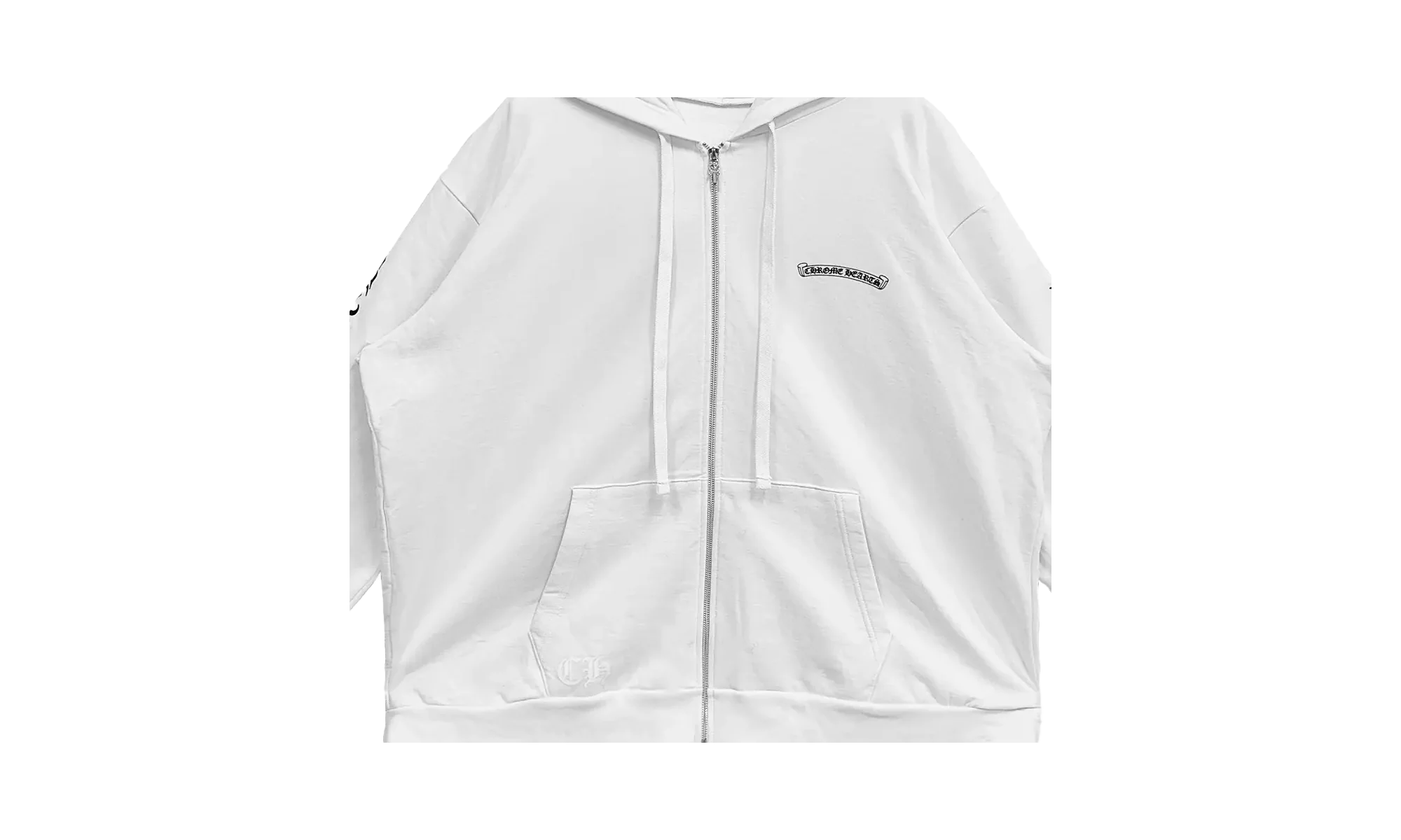 Scroll Zip Up Hoodie "White" CHRM0427 - Image 2