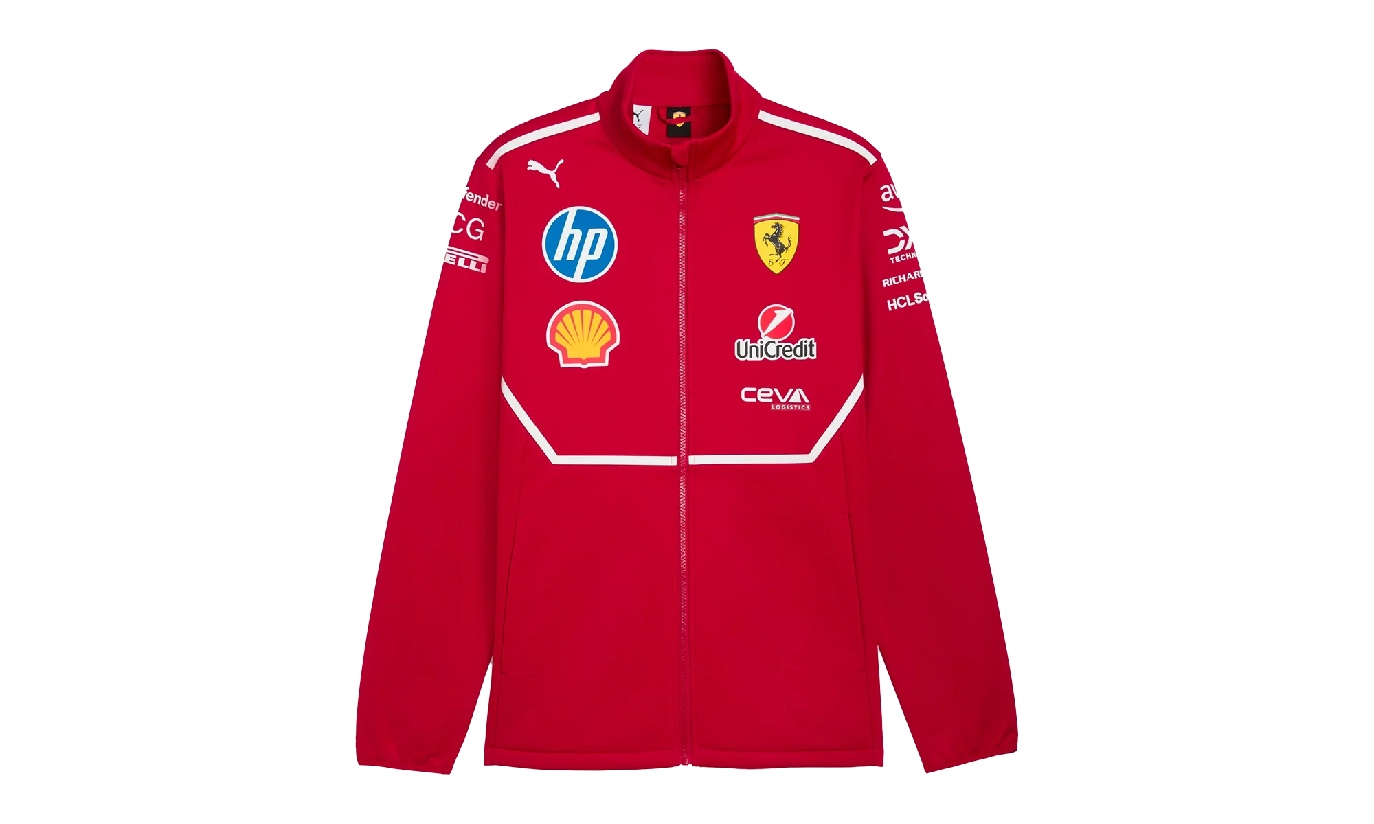 SCUDERIA FERRARI 2025 TEAM SOFTSHELL JACKET "Dark Cherry" 763940 01