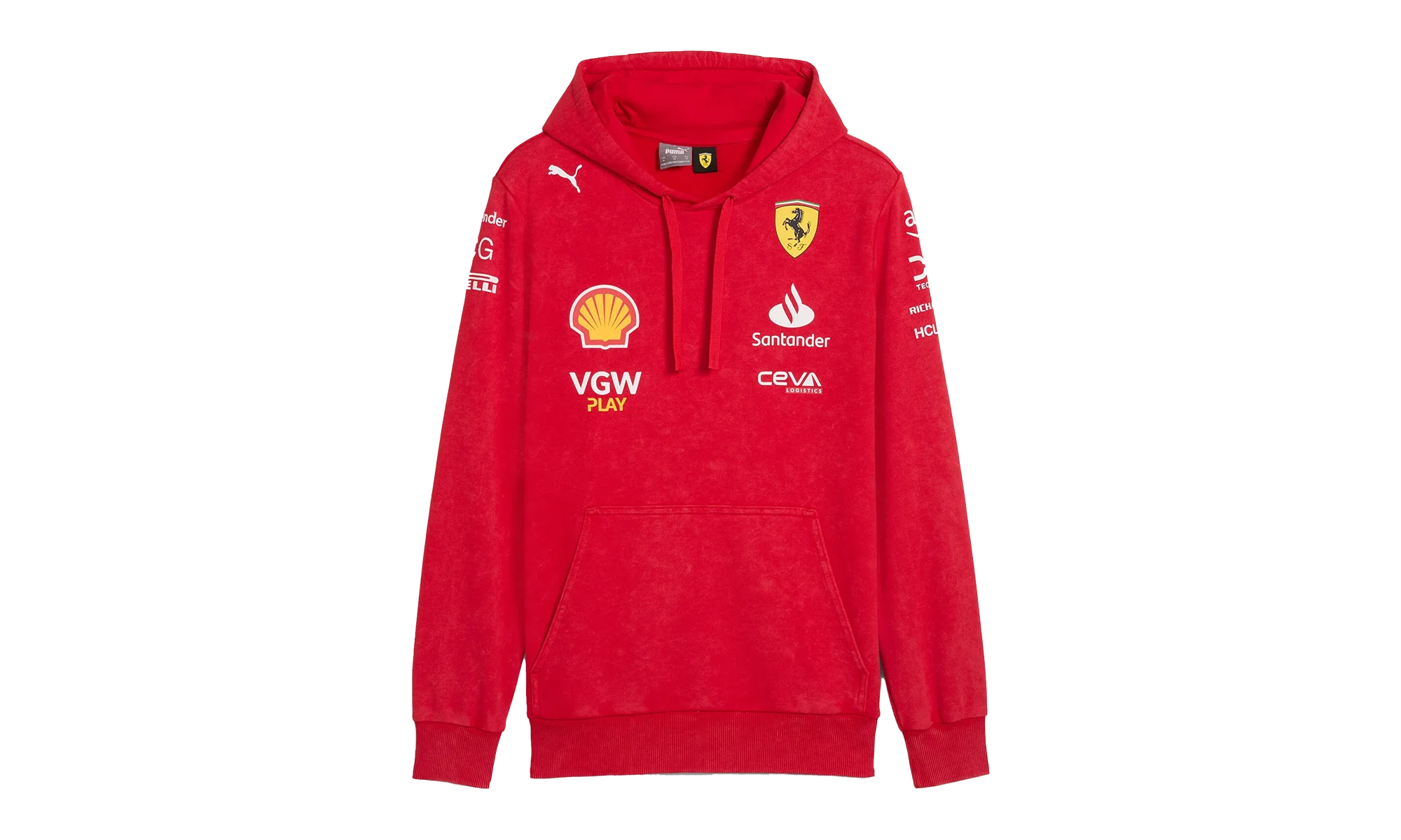 SCUDERIA FERRARI DESERT SUN TEAM REPLICA HOODIE "Rosso Corsa" 763972 01