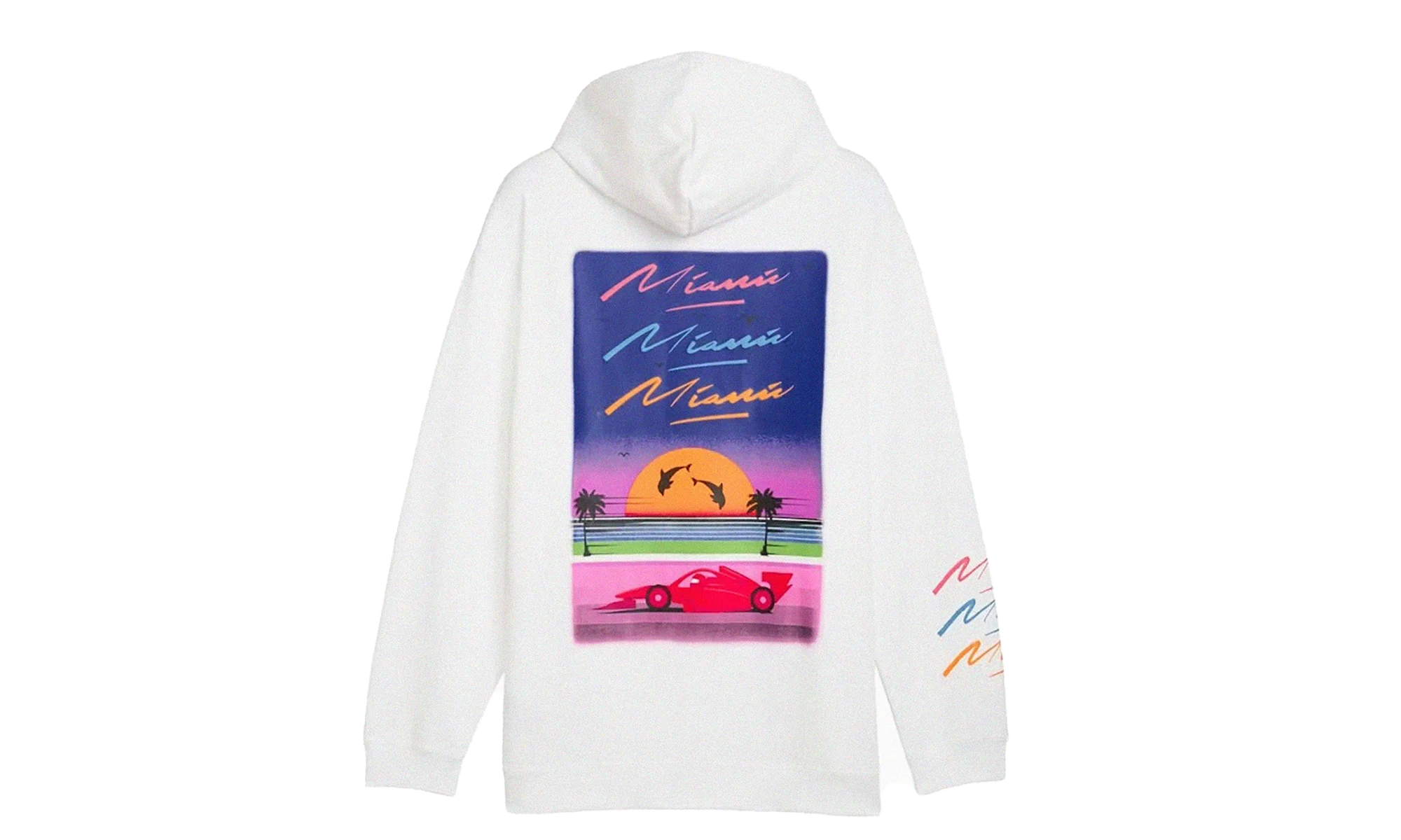 Scuderia Ferrari Special Edition Miami Hoodie "White" 633409 03 - Image 2