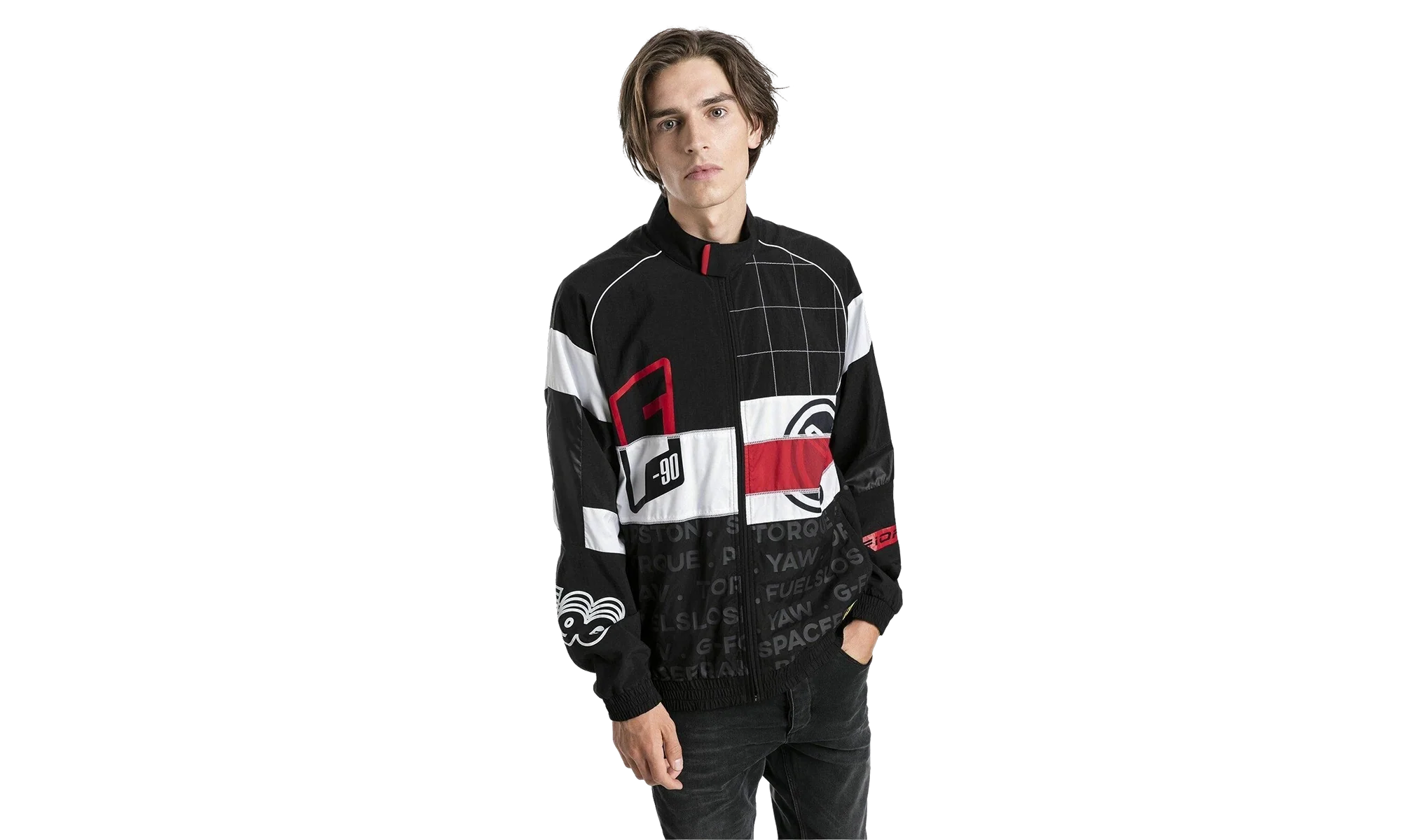 Scuderia Ferrari Street Woven Jacket "Puma Black" 577816 02