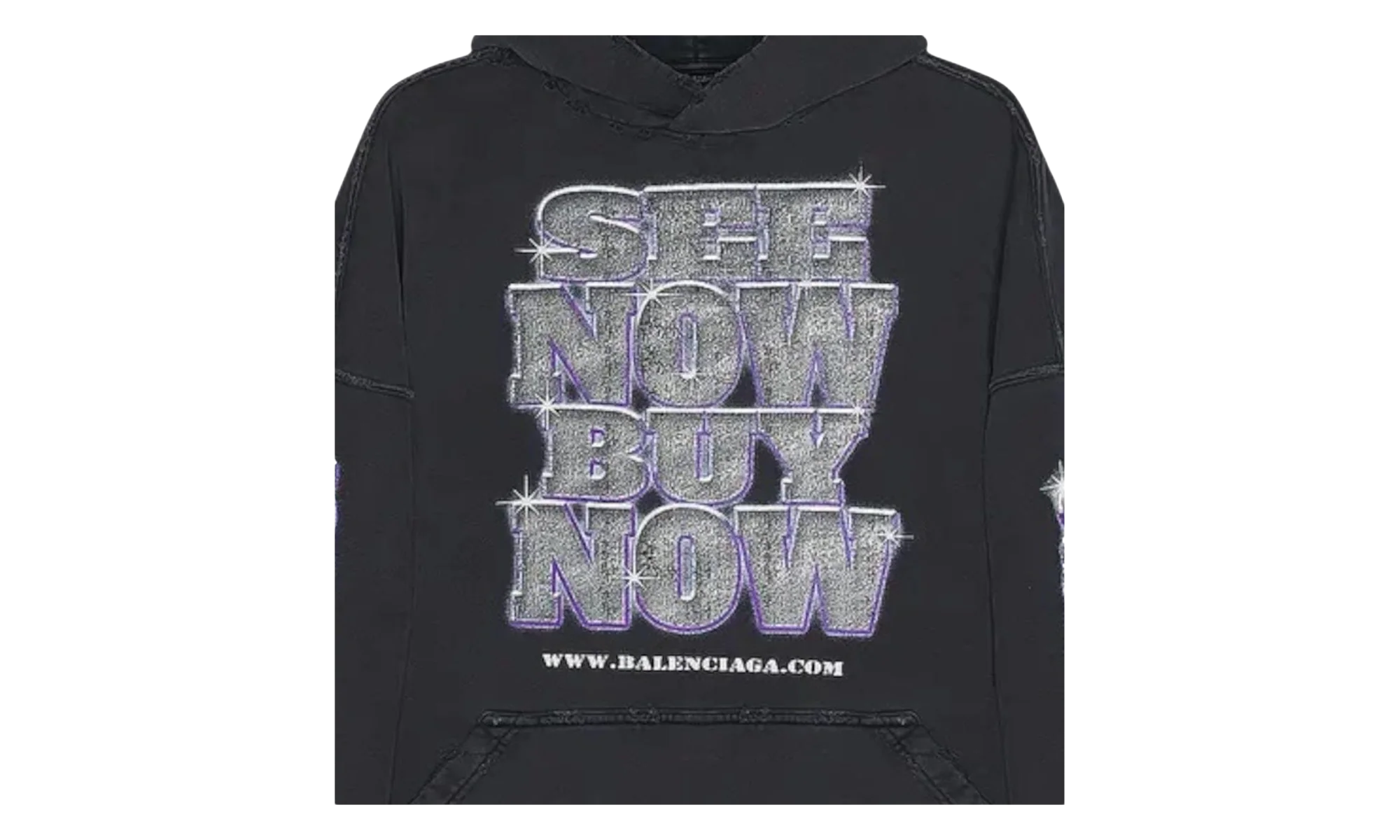 See Now Buy Now Logo Hoodie "Black" 739024 TQVE7 1083 - Image 2