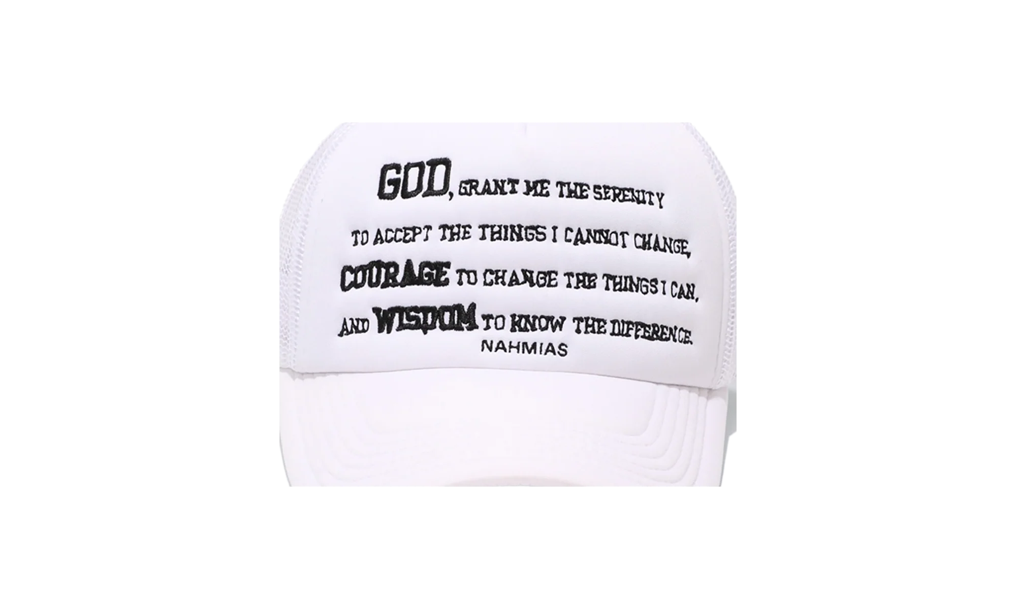 Serenity Foam Trucker Hat "White" AW22 4 1030 CA01 - Image 2