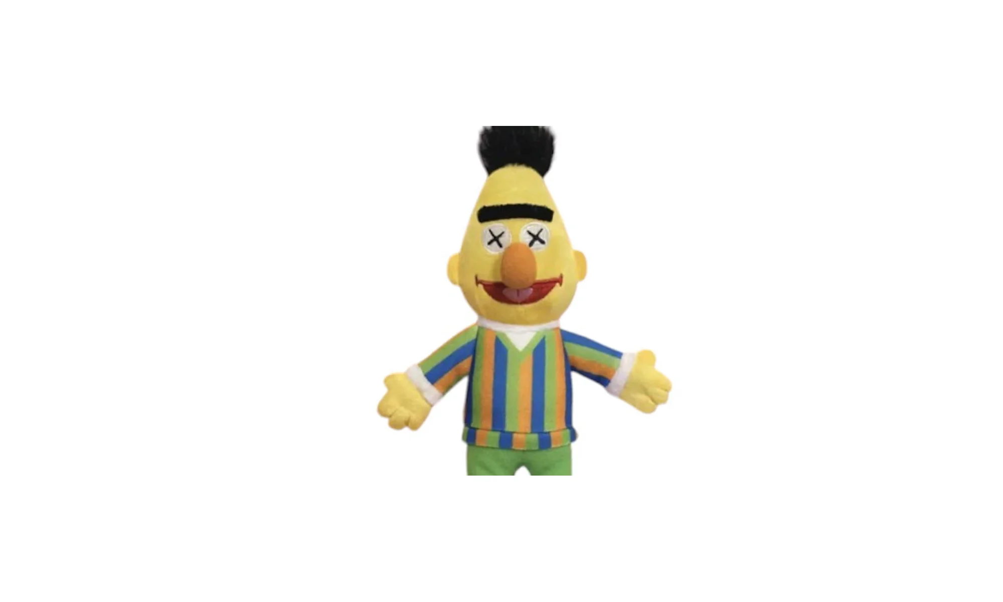 Sesame Street Water Parade Bert Plush Keychain "Yellow" KAWS202451 - Image 2