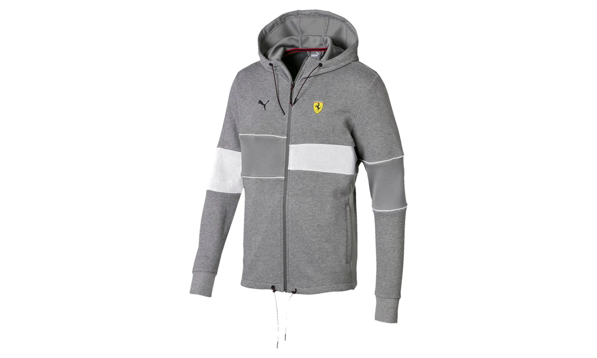 SF Ferrari Motorsport Hooded Sweat Jacket "Medium Gray Heather" 577825 03