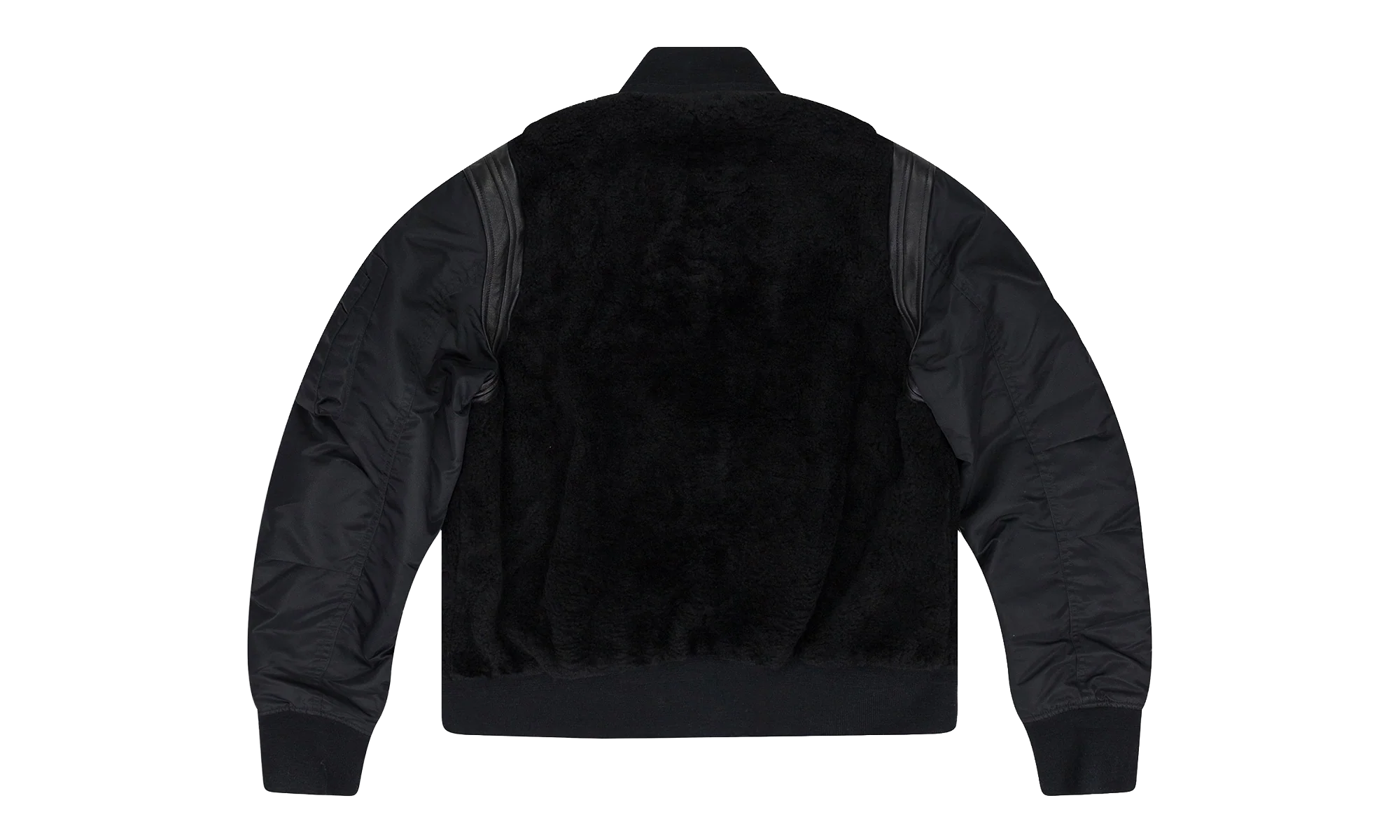 Shearling Bomber Jacket "Black" PS22MLJ026_BLACK - Image 2