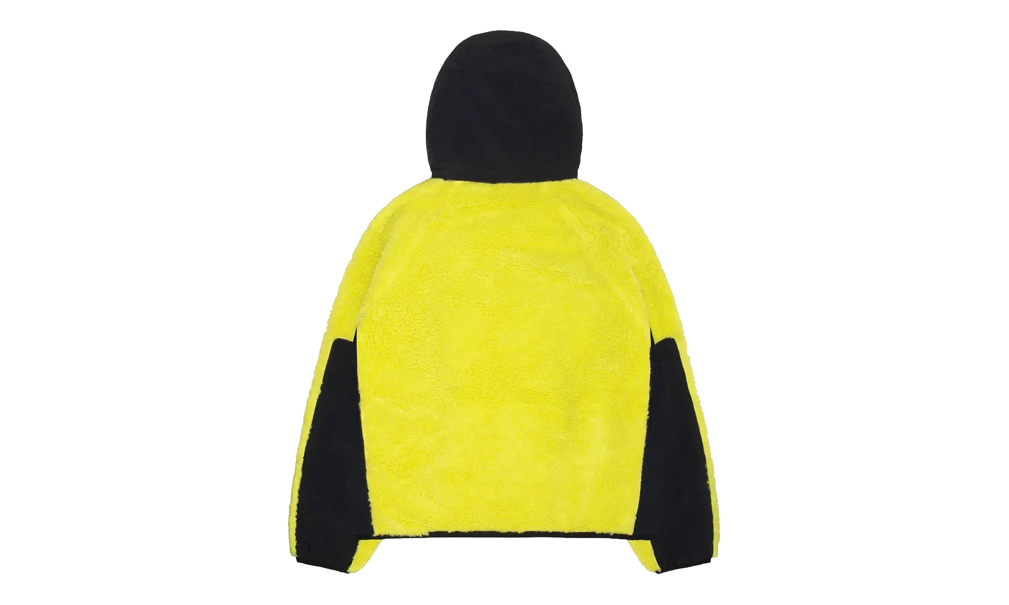 Sherpa Paneled Hooded Jacket "Lime" STUS393 - Image 2