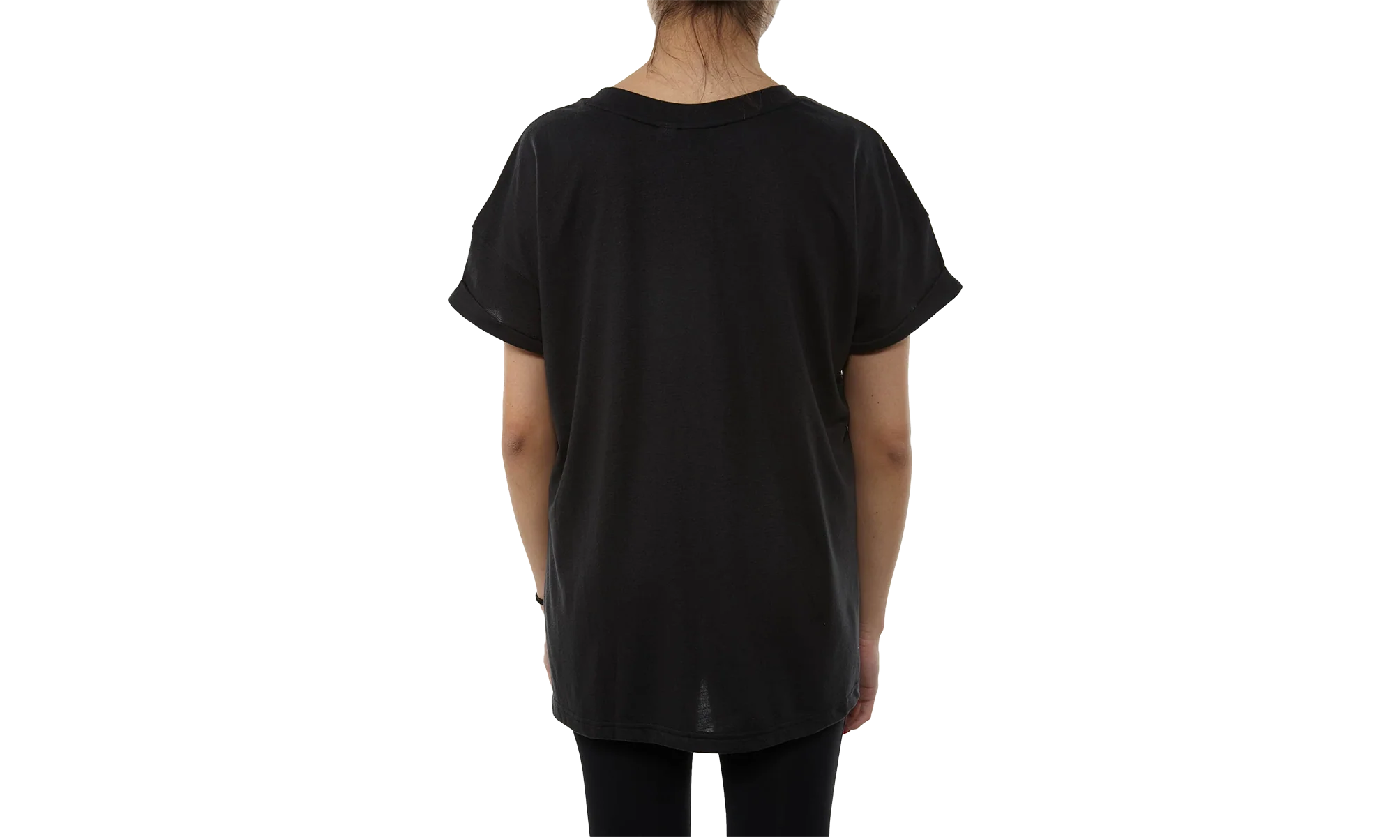 Short Sleeve Tee WMNS "Black" DX0460 - Image 2