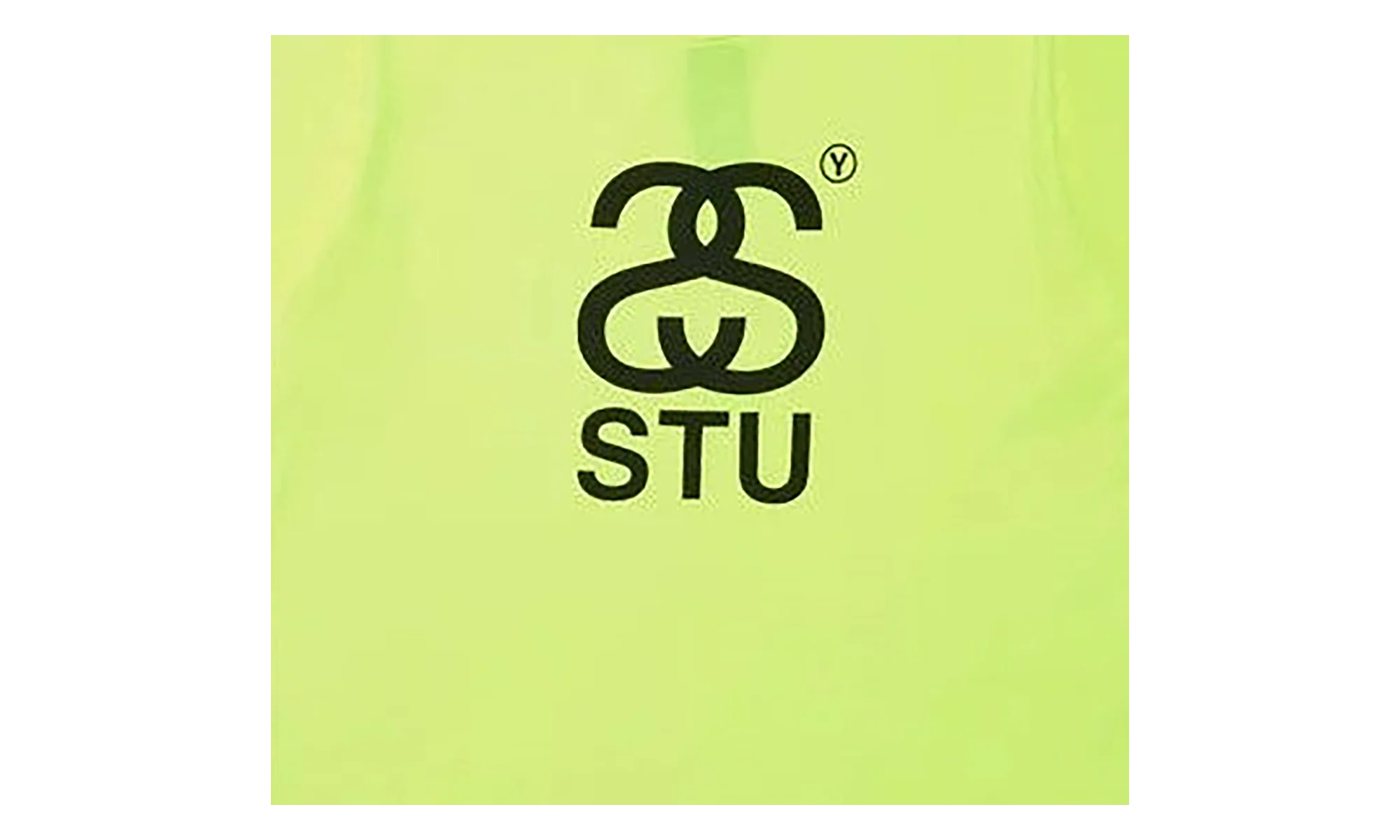 Short Sleeves STU Tee "Neon Yellow" STUS388 - Image 2