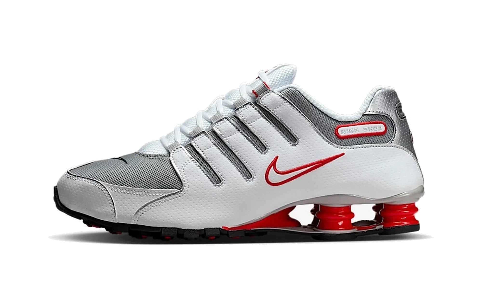 Shox NZ White "Red Metallic Silver" 378341-104