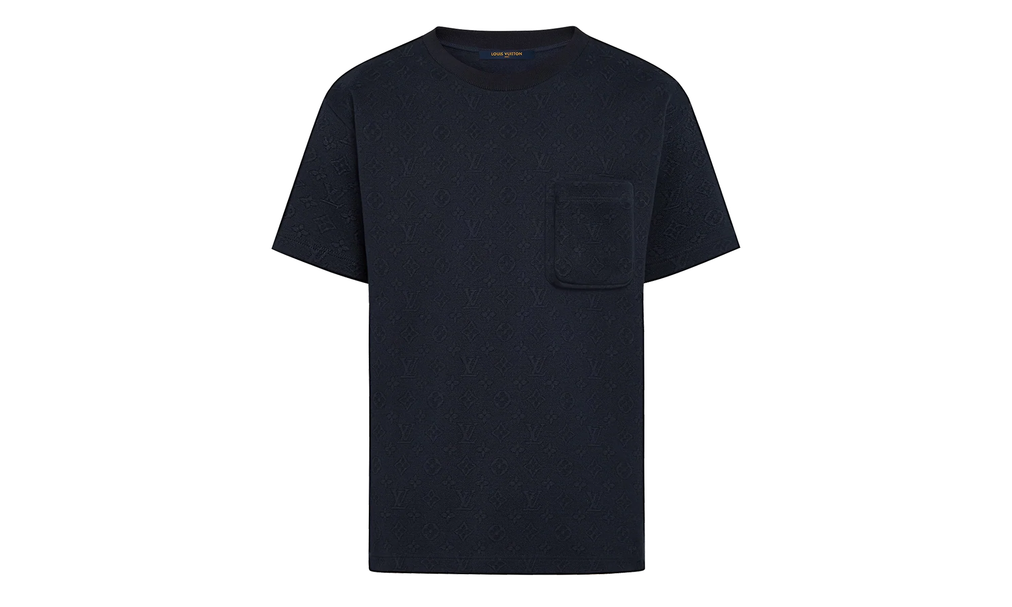 Signature 3D Pocket Monogram Short Sleeve Tee "Navy" 1A7XRT - Image 2