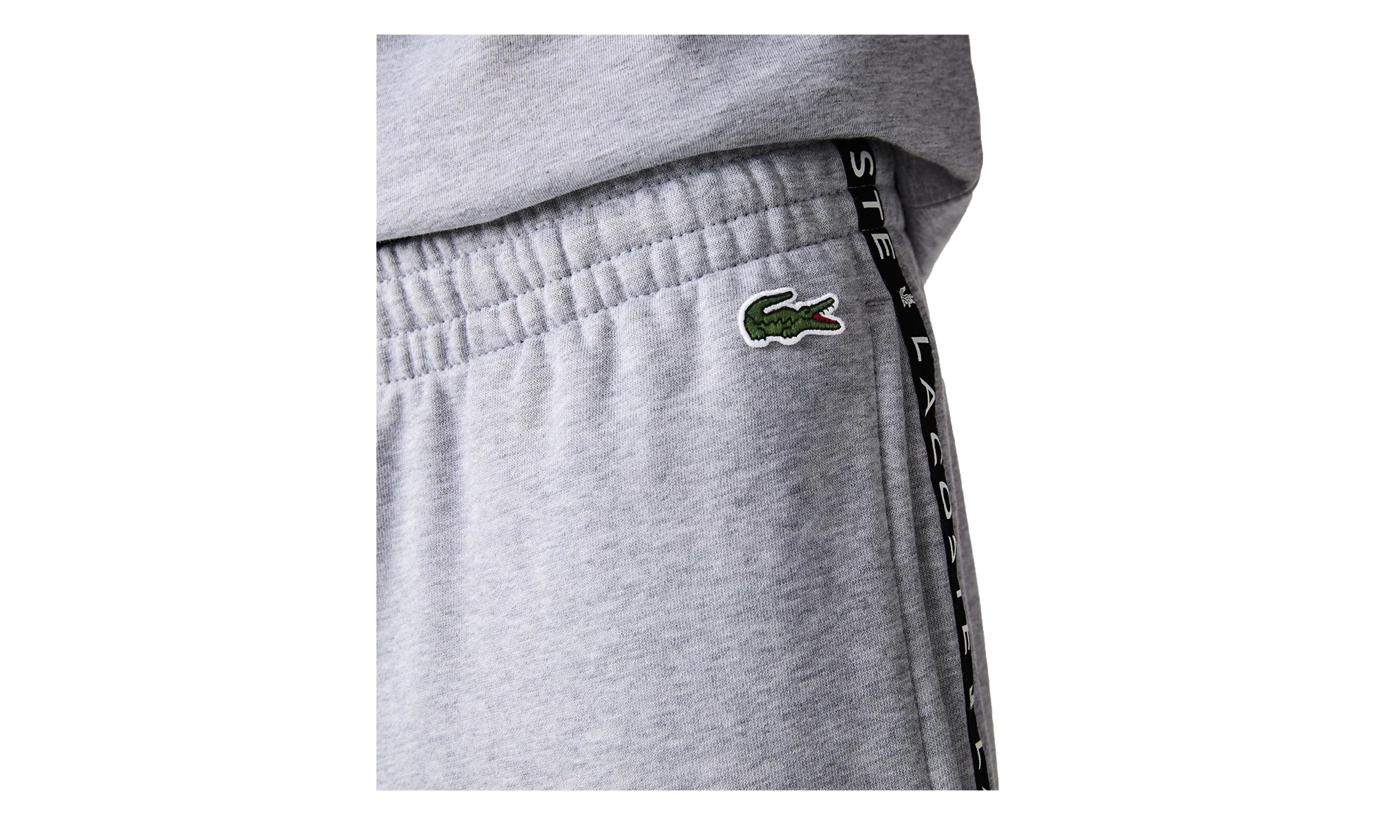 Signature Striped Colorblock Fleece Pants "Grey Chine / Black / White" XH7066 51 SJ1 - Image 3