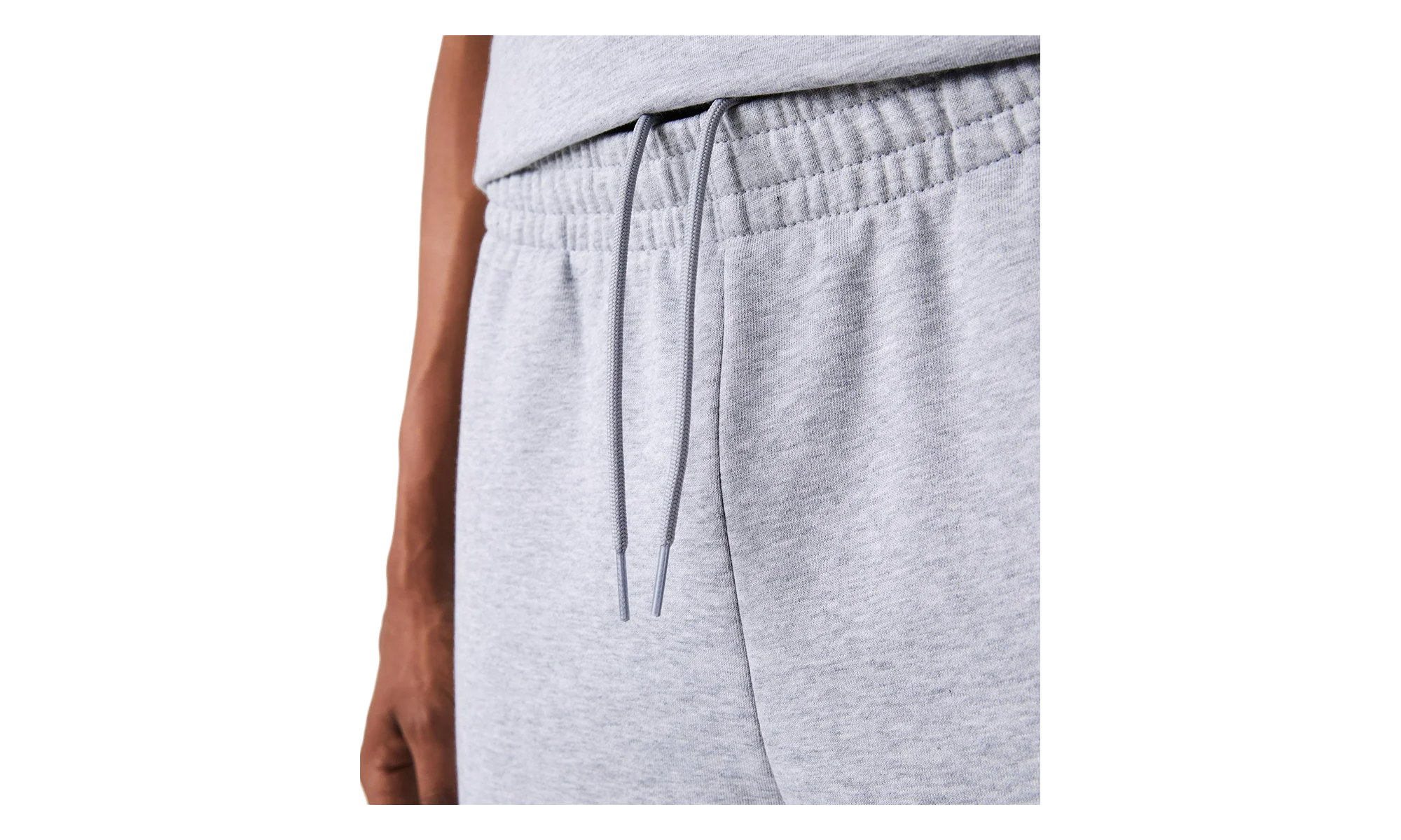 Signature Striped Colorblock Fleece Pants "Grey Chine / Black / White" XH7066 51 SJ1 - Image 4
