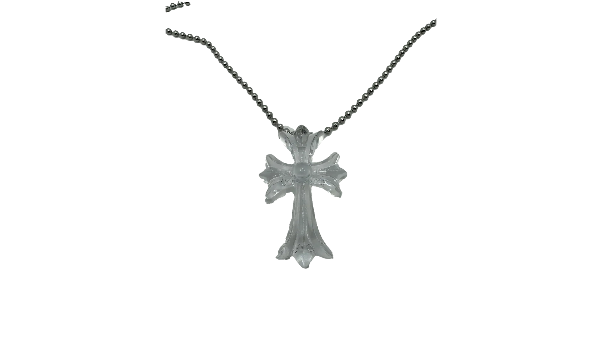 Silicone 30" Necklace "Clear" CHRM0468 - Image 2
